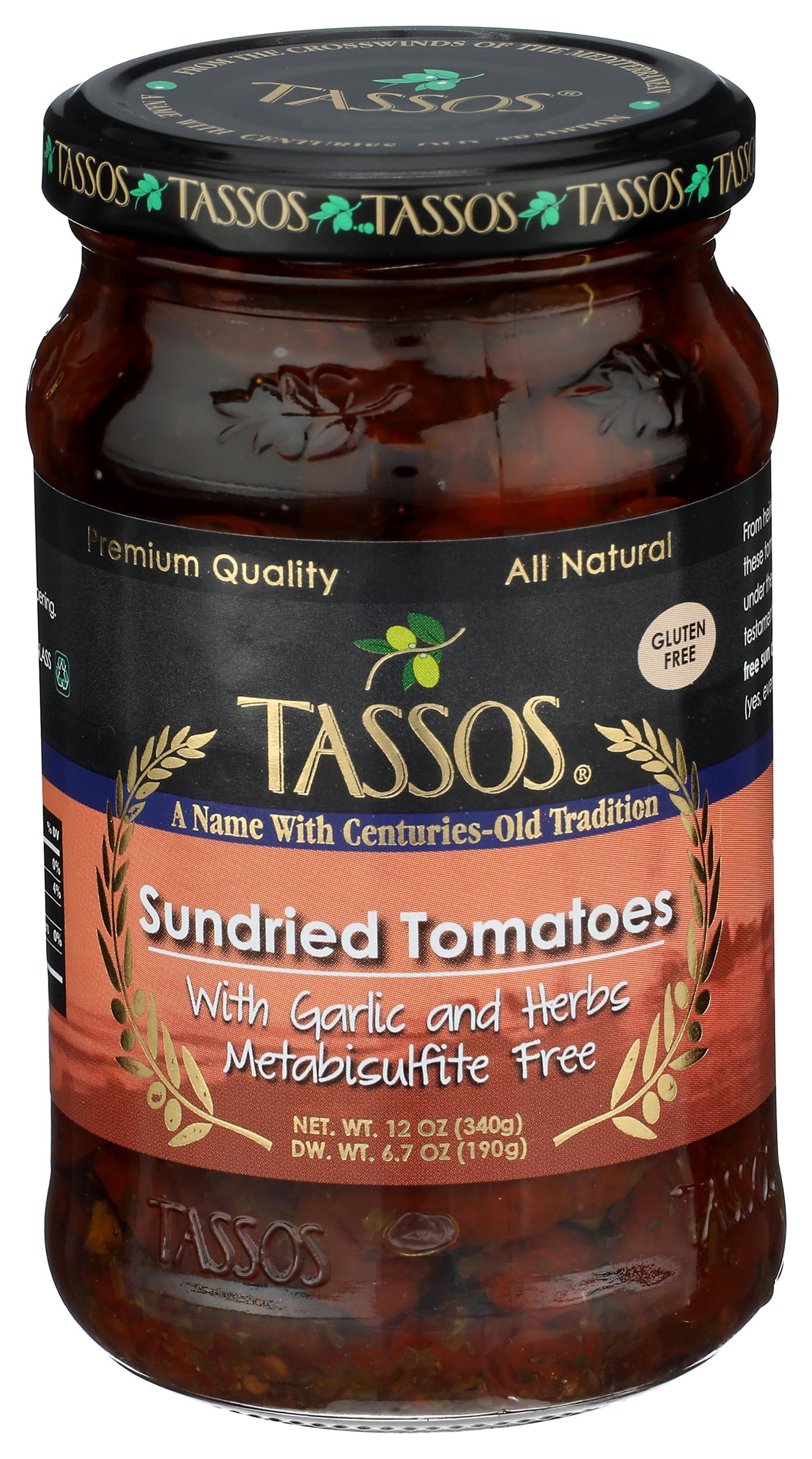 TASSOS Sundried Tomatoes, 12 OZ