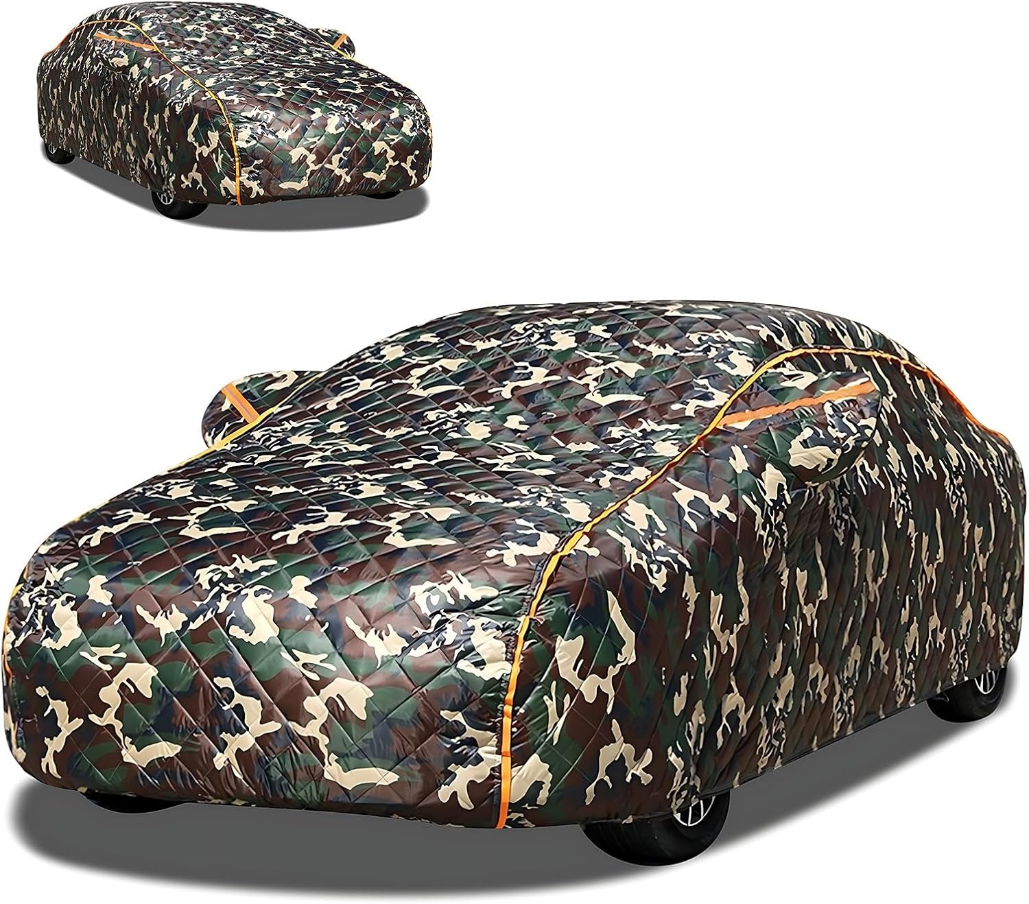 Car Cover Waterproof Fits for 5-Door Ford Bronco Sport 2021-2024, All Weather Car Covers Outdoor Waterproof, for Automobiles Winter Snow car Cover, with Zipper(Multi-Colored)
