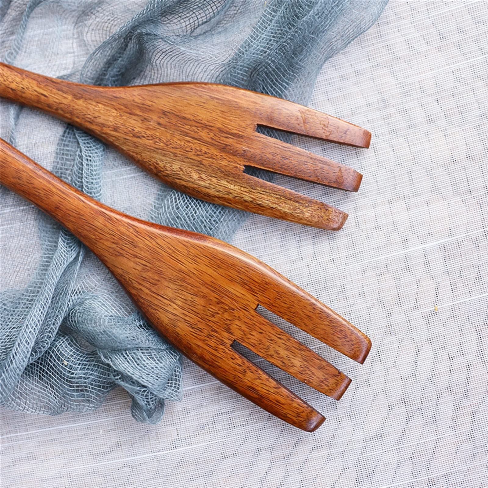 JINGYAN Fourches Fork Portable Salad Mixing Cooking Fruit Forks Dinner Tableware Kitchen Accessories