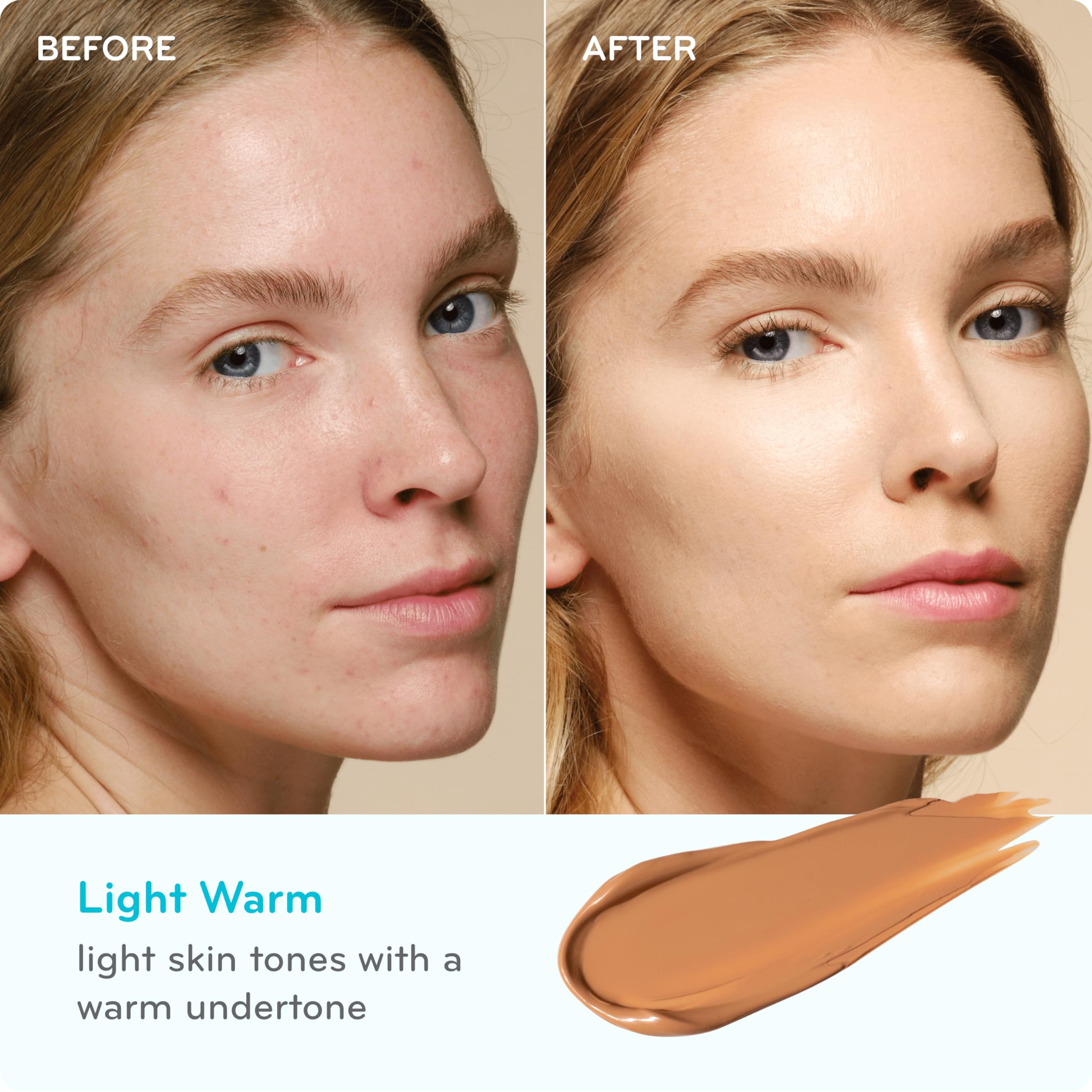 Ageless Glow Serum BB Cream SPF 40 - Glow BB Cream con SPF enriquecido con bakuchiol y vitamina C para ayudar a mejorar la firmeza y reducir las arrugas para la piel húmeda, ligero y cálido 4