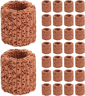 30 Piezas Anillos Fijación Plantas Acuáticas Anillos Peso para Acuario Base para Plantas de Agua para Decoración de Peceras Color Rojo Oscuro
