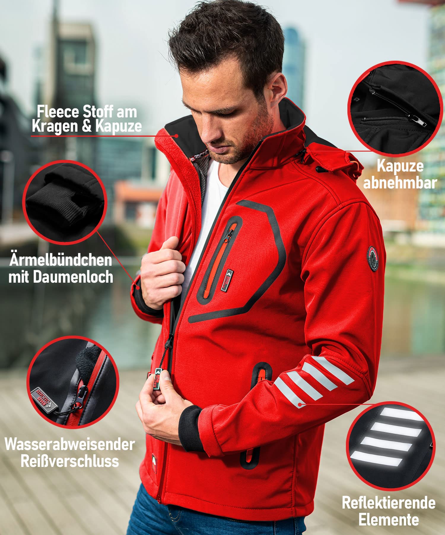 męska designerska kurtka softshellowa, funkcyjna, outdoorowa, przeciwdeszczowa kurtka sportowa AS301