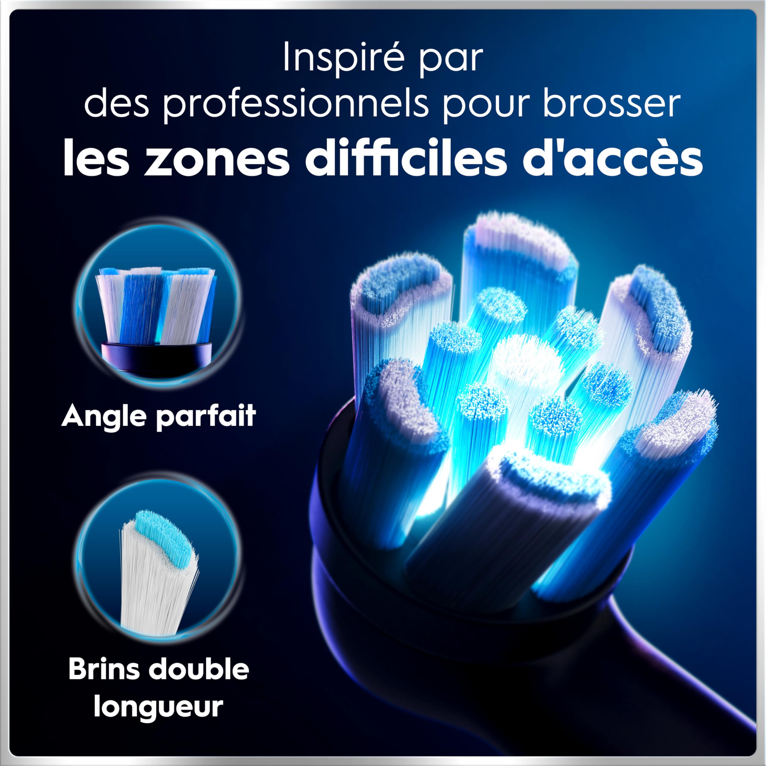 Oral-B Brosse à Dents Electrique iO 6, 3 Brossettes de Rechange, Noire – 5 Modes de Brossage dont Blancheur et Soin des Gencives, Capteur de Pression, Batterie Rechargeable, Etui, en Carton