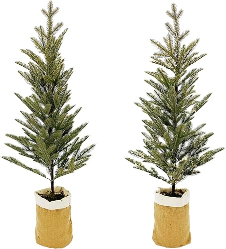 Miniatura 2 de Ashland® surtido de 3 pies de pino en bolsa de arpillera, 1 unidad, decoraciones navideñas