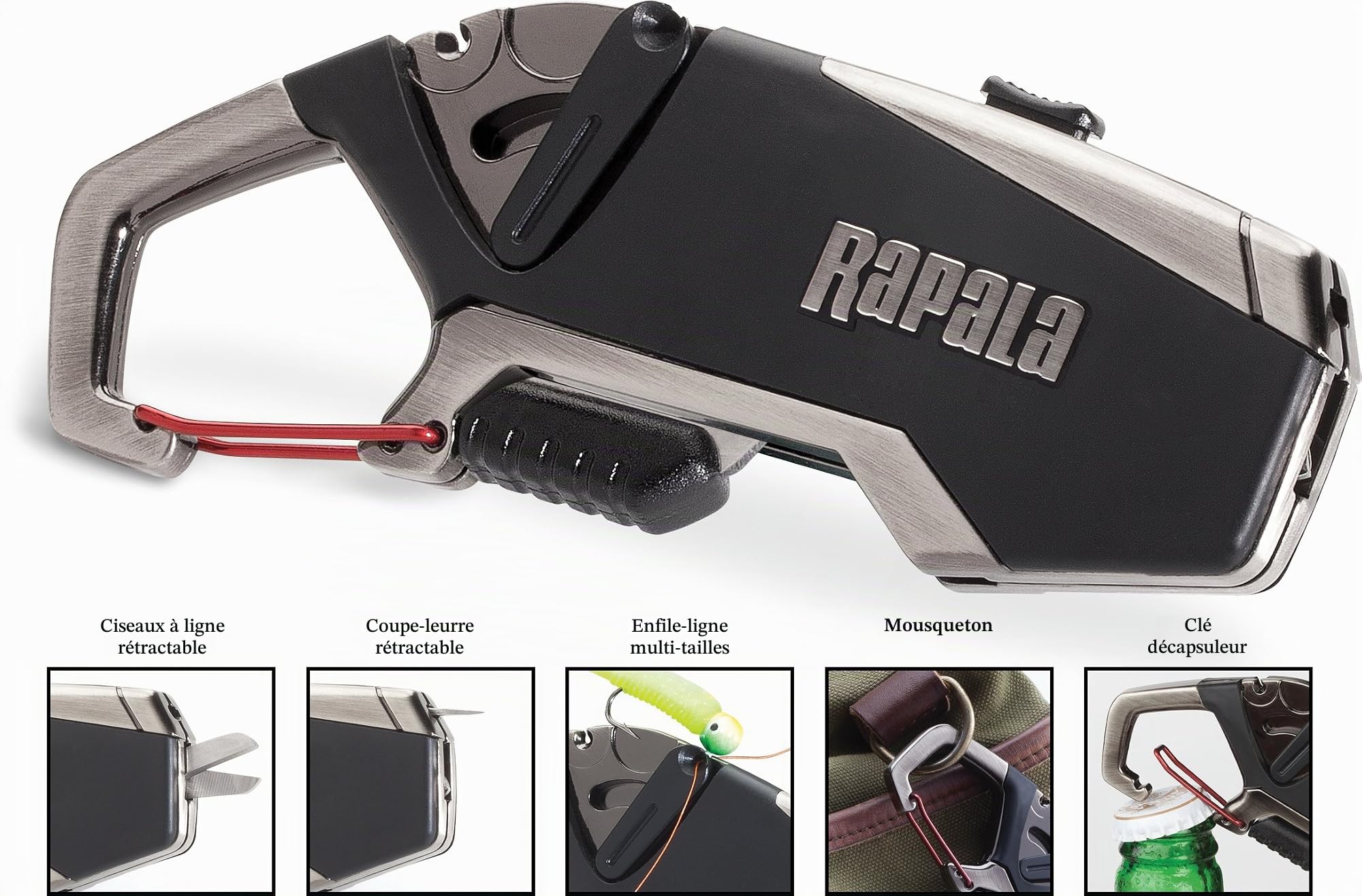Rapala Fishermans Outil Multifonction Noir/argenté