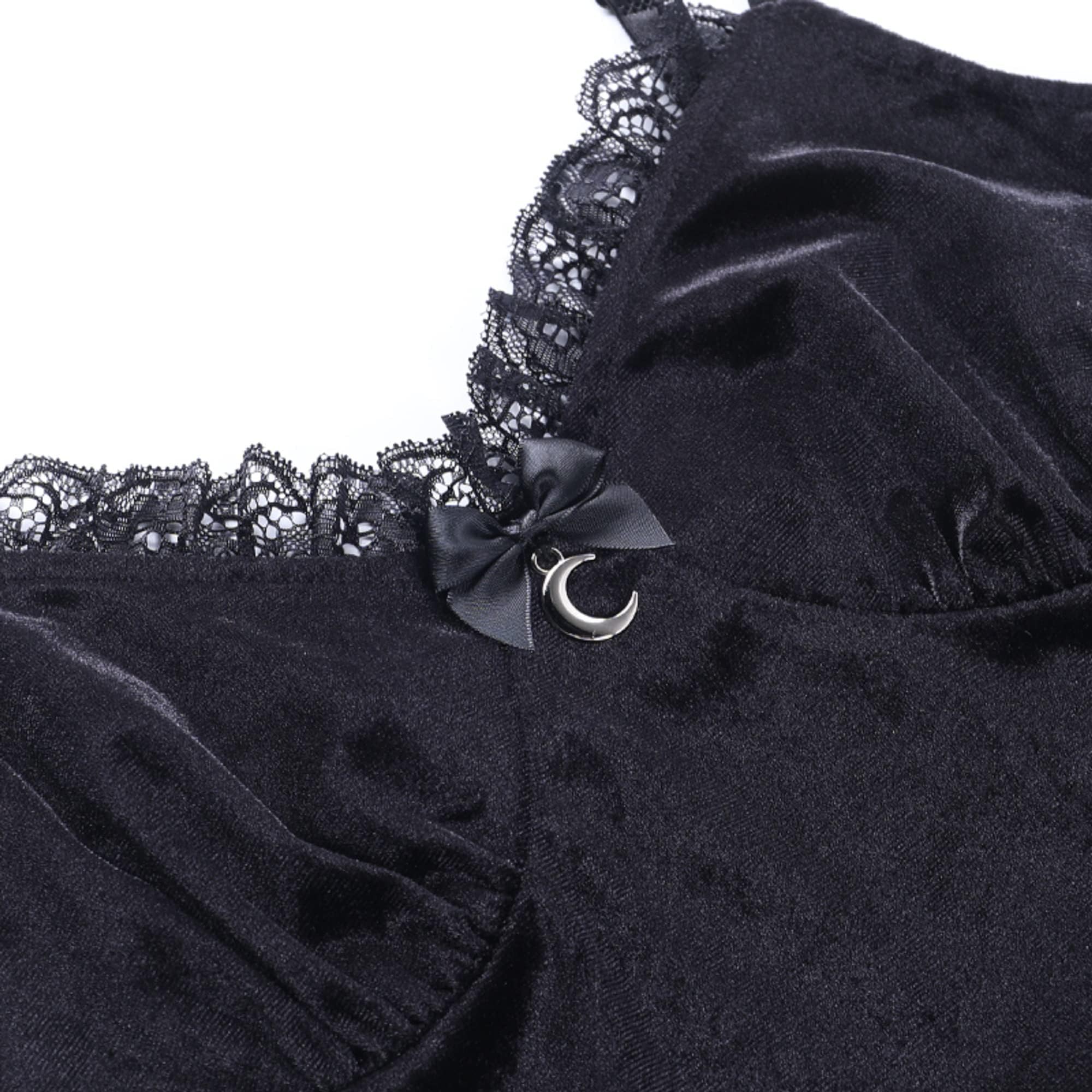Robe trapèze en Velours Violet croisé pour Dames, Robe Lolita Vintage, Gothique esthétique, Taille Haute, Robes de soirée Club Sexy