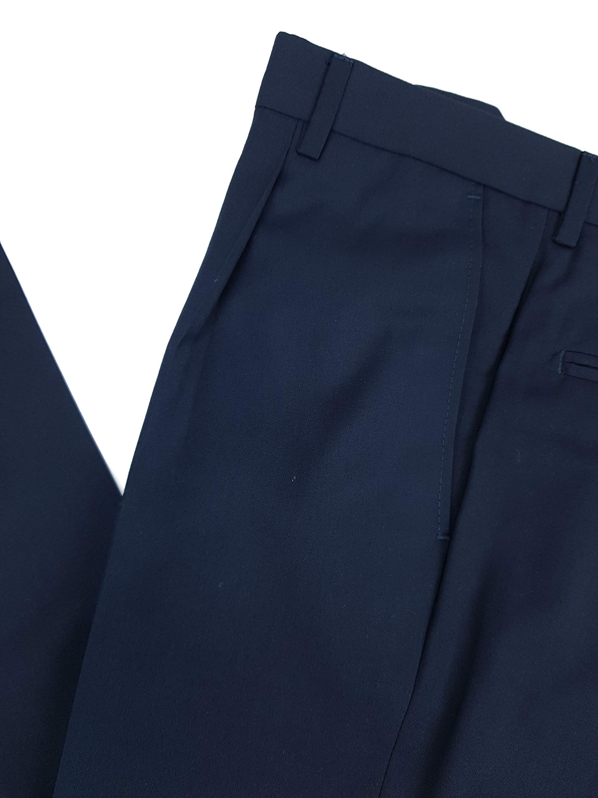 Alfio Collection Pantalone Uomo Classico con Pens Cavallo Alto Gamba Larga Elegante Leggero Estivo 50 52 54 56 58 60 62 64