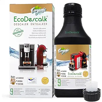 Descalcificador Ecológico 500 ml (9 Descalcificaciones). Limpiador para Cafeteras 100% Natural. Descalcificador Líquido para Máquinas de Café de Todas las Marcas.