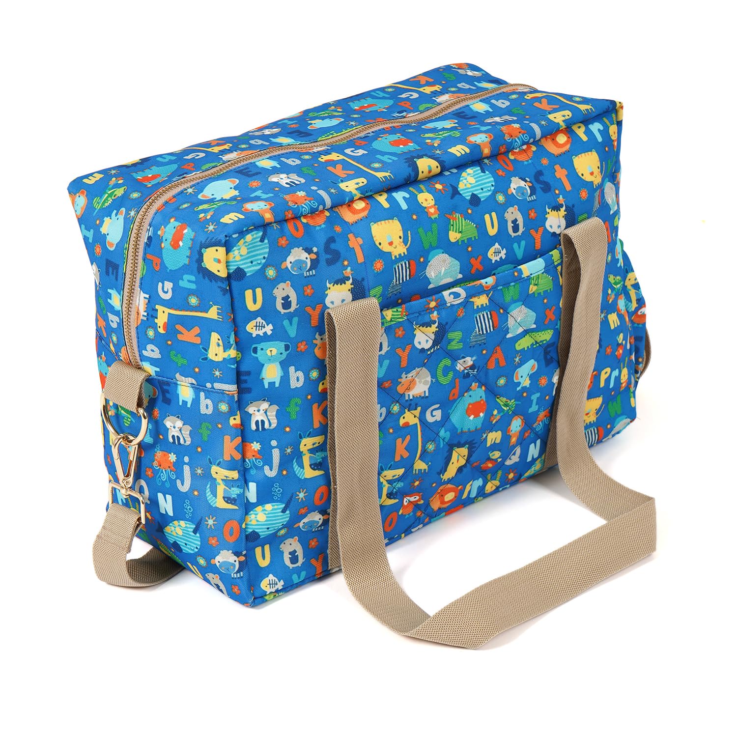TIDY SLEEP Diaper Bag for new born baby|Diaper bag for travel|Large Capacity|Mother Bag 28x38x26 ABC ALPHA-image-4