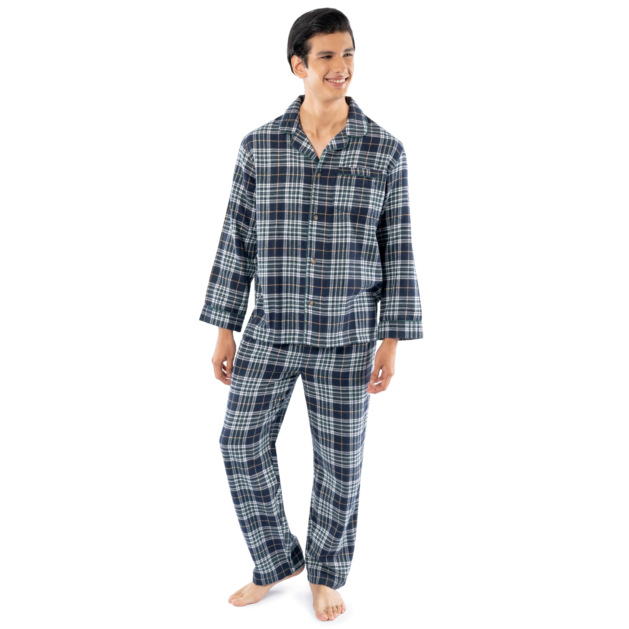 Fruit of the Loom Men's Flannel Pajama Sleep Set
