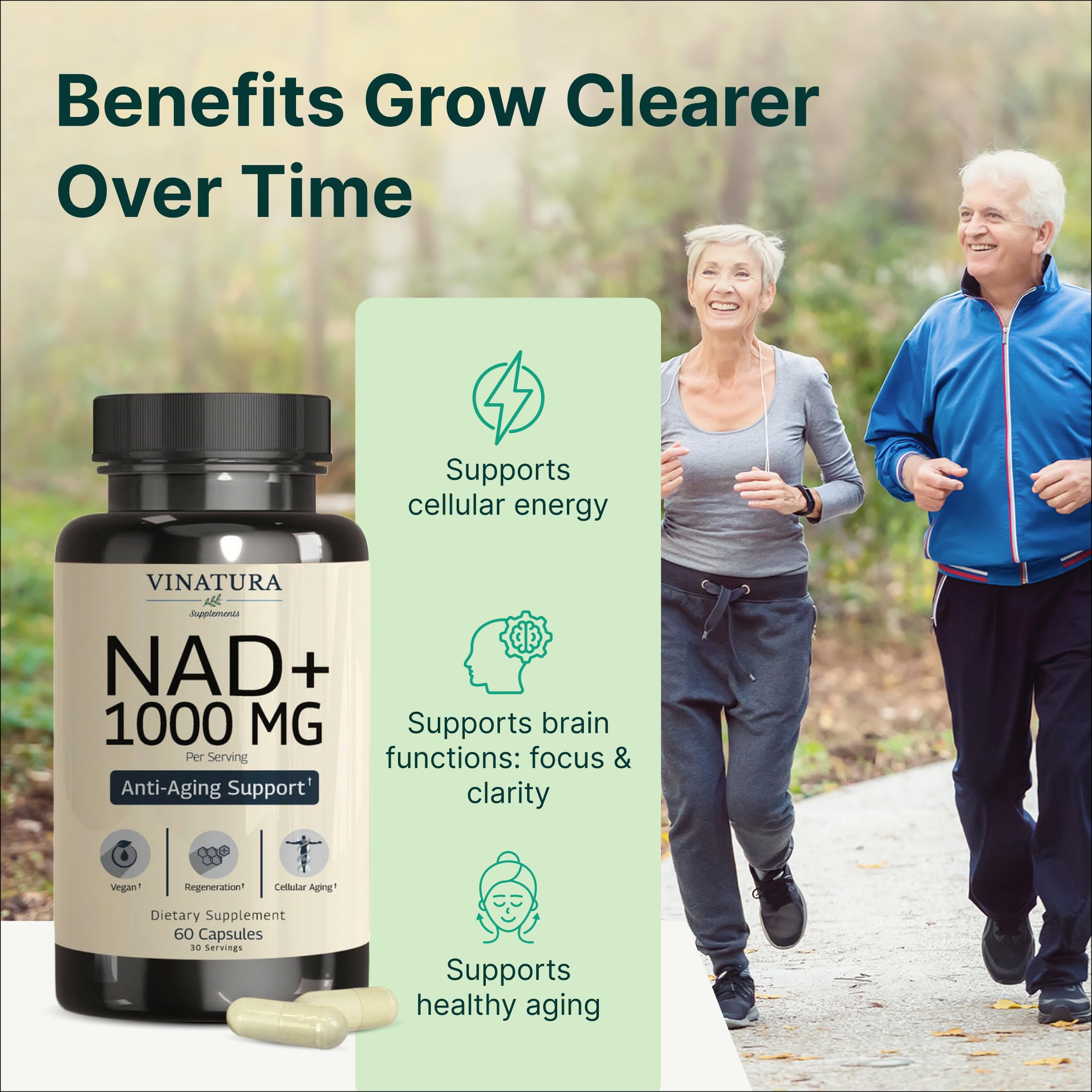 VINATURA NAD Supplement 1000mg - Pure NAD Supplement for Anti-Aging — Amazon image 3