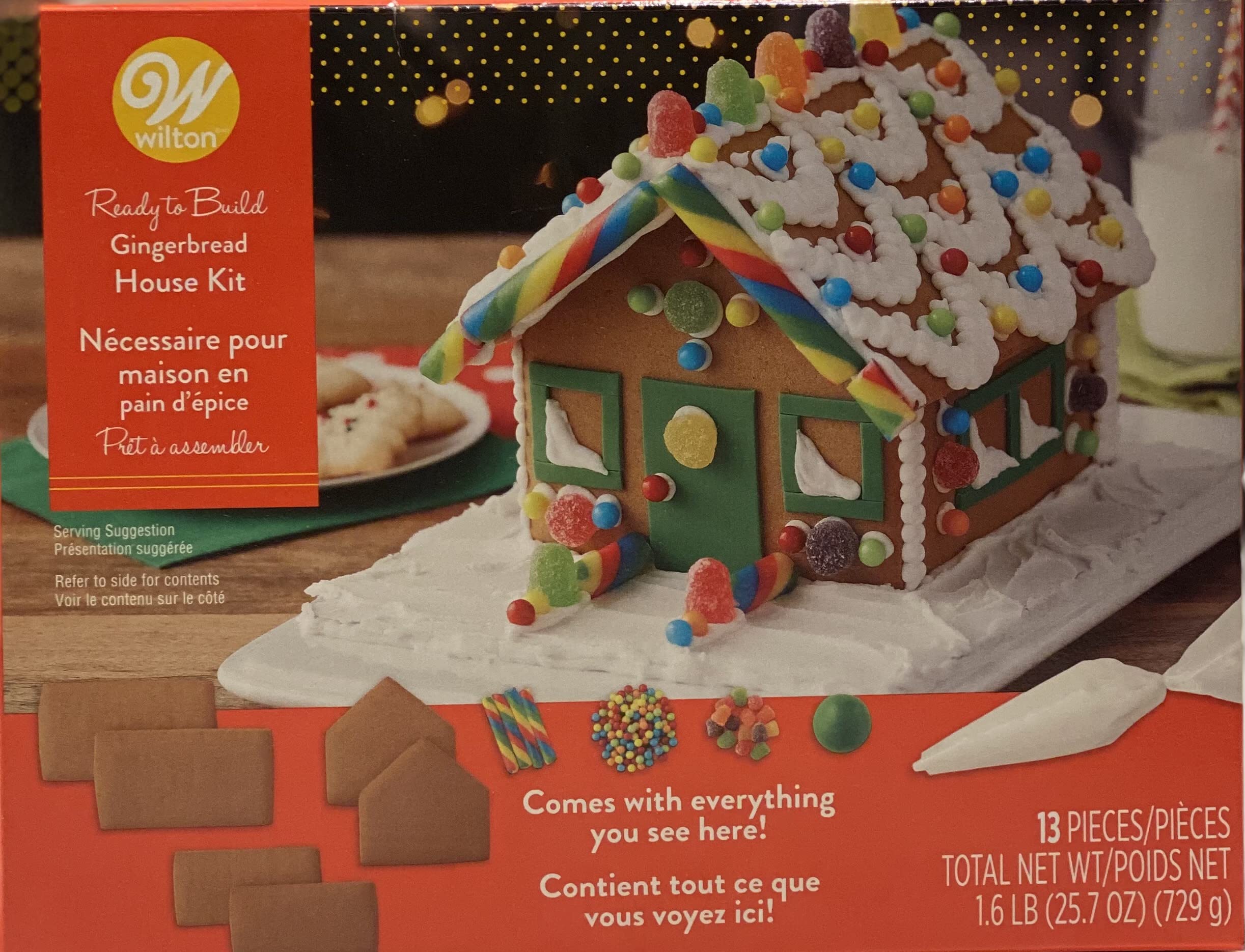 GingerbreadHouse Kit | Ready To Be Build & Decorate, Comes with Everything you See Here! Best Holiday Activity with Family & Friends.