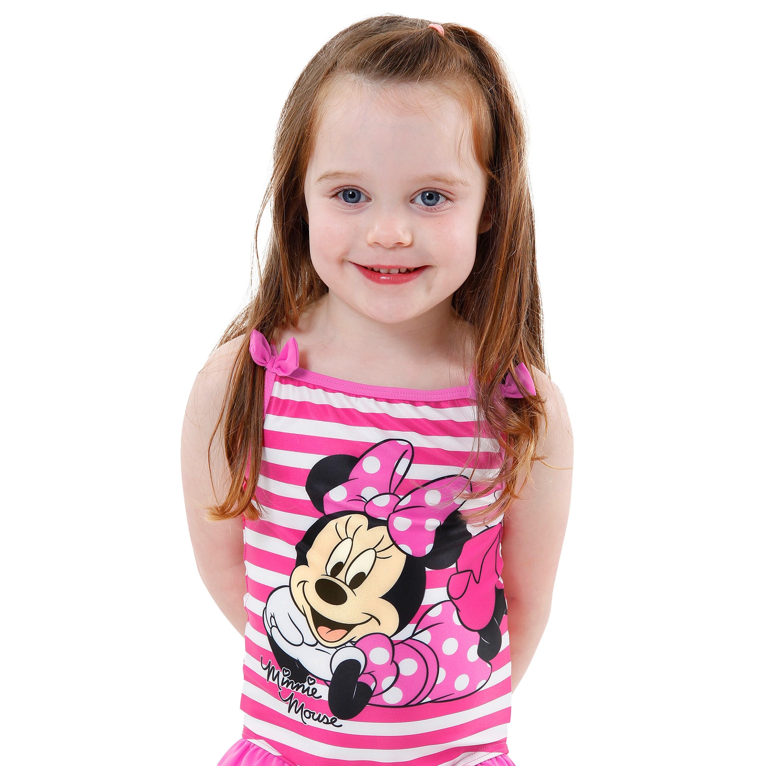 Disney Bañador Minnie Mouse Bañador de Piscina para niña | Traje de baño para niña | para Edades de 2 a 7 años