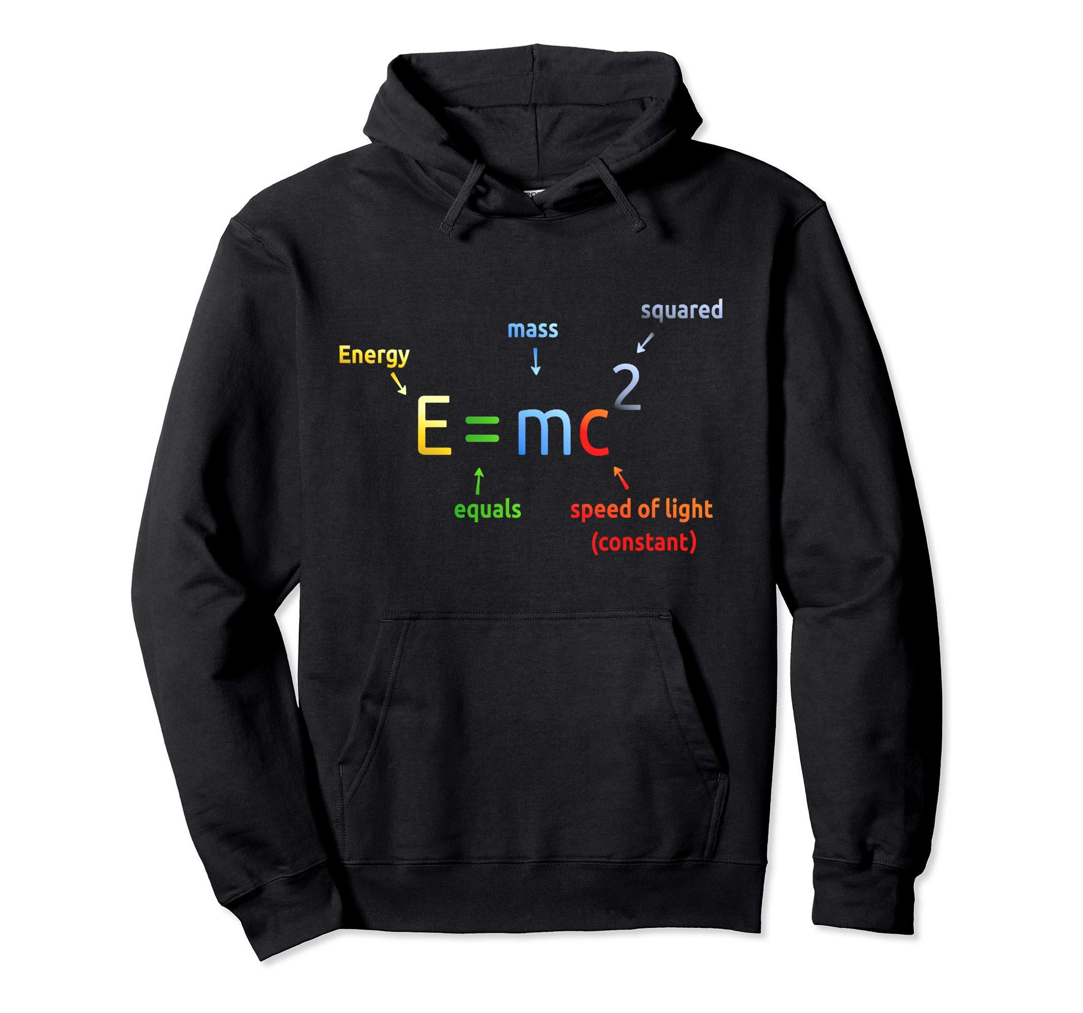 E Equals M C Squared E=MC2 Science Equation Pullover Hoodie