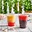 GUSTO Clear Plastic Cups with Flat Lids [16 oz - 100 Count] - Disposable Iced Coffee Cups with Lids - PET Plastic Cold Cups for Smoothies, Juices & To-Go Drinks - Formerly Comfy Package