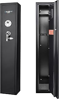 Barska Quick and Easy Access Biometric Rifles, Firearms and Long Guns Safe for Home, Removable Shelf, Optional Silent Mod...