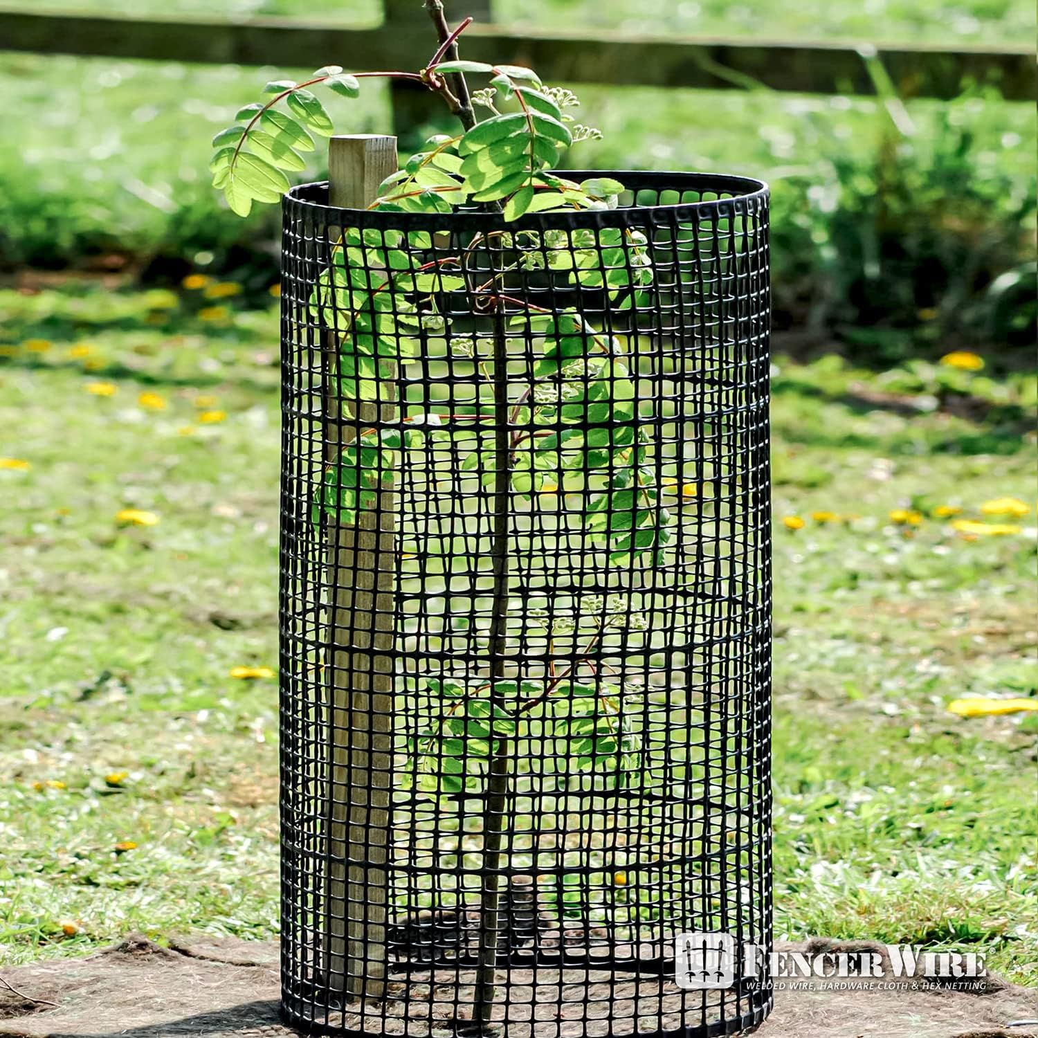 Fencer Wire 3 ft. x 15 ft. Hardware Netting & Plastic Mesh, Tree Guard Barrier from Rabbits, Deer and Rodents, Deck Guard, Indoor or Outdoor Balcony Safety Net for Pet or Child