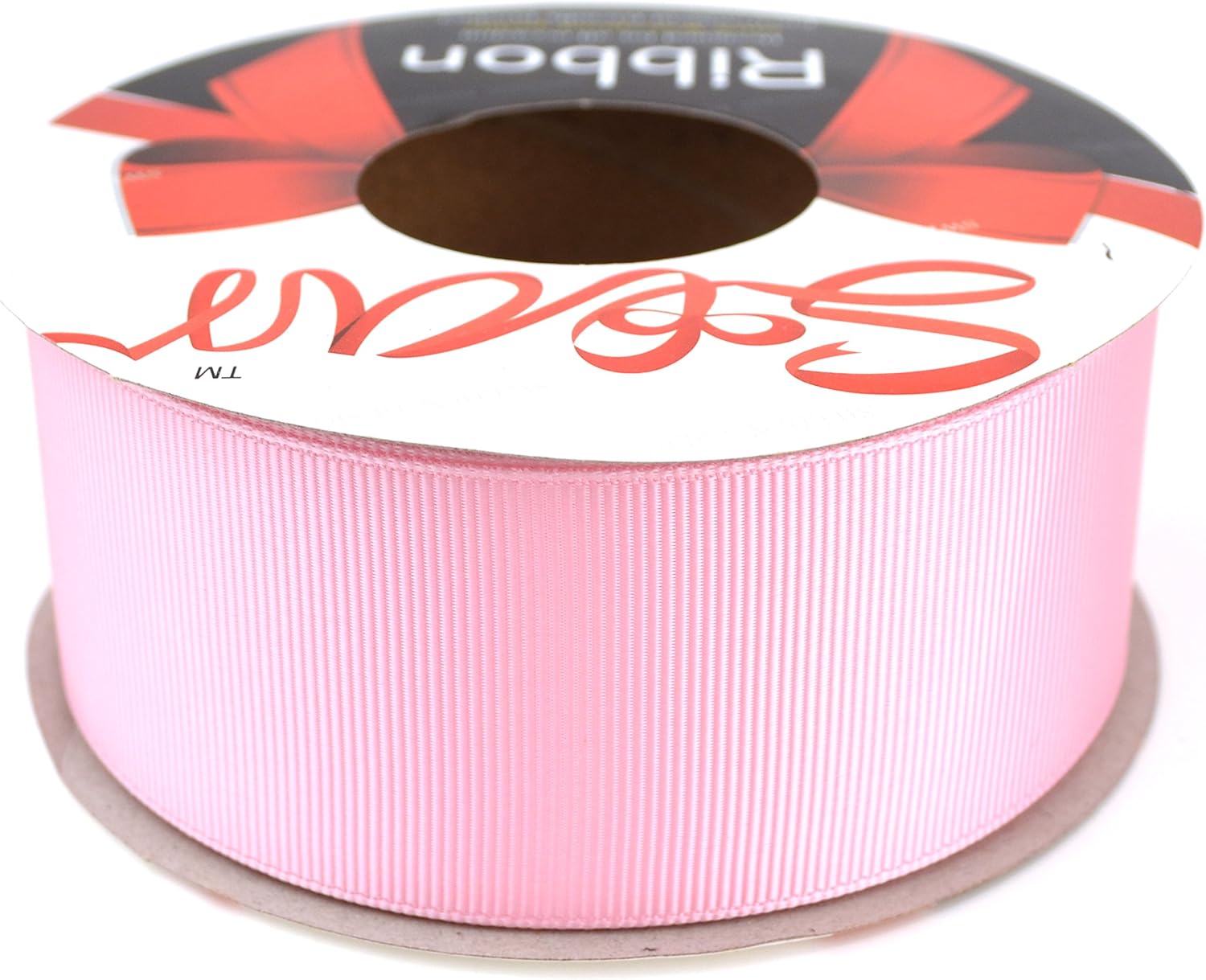 Star Quality 1-1/2 Inch Wide Double Face Grosgrain Ribbon for Floral and DIY Projects | No Fading Woven Ribbon for Hair Bows, Gift Wrapping and Scrapbooking (1.5 Inch x 10 Yard, Pale Pink)