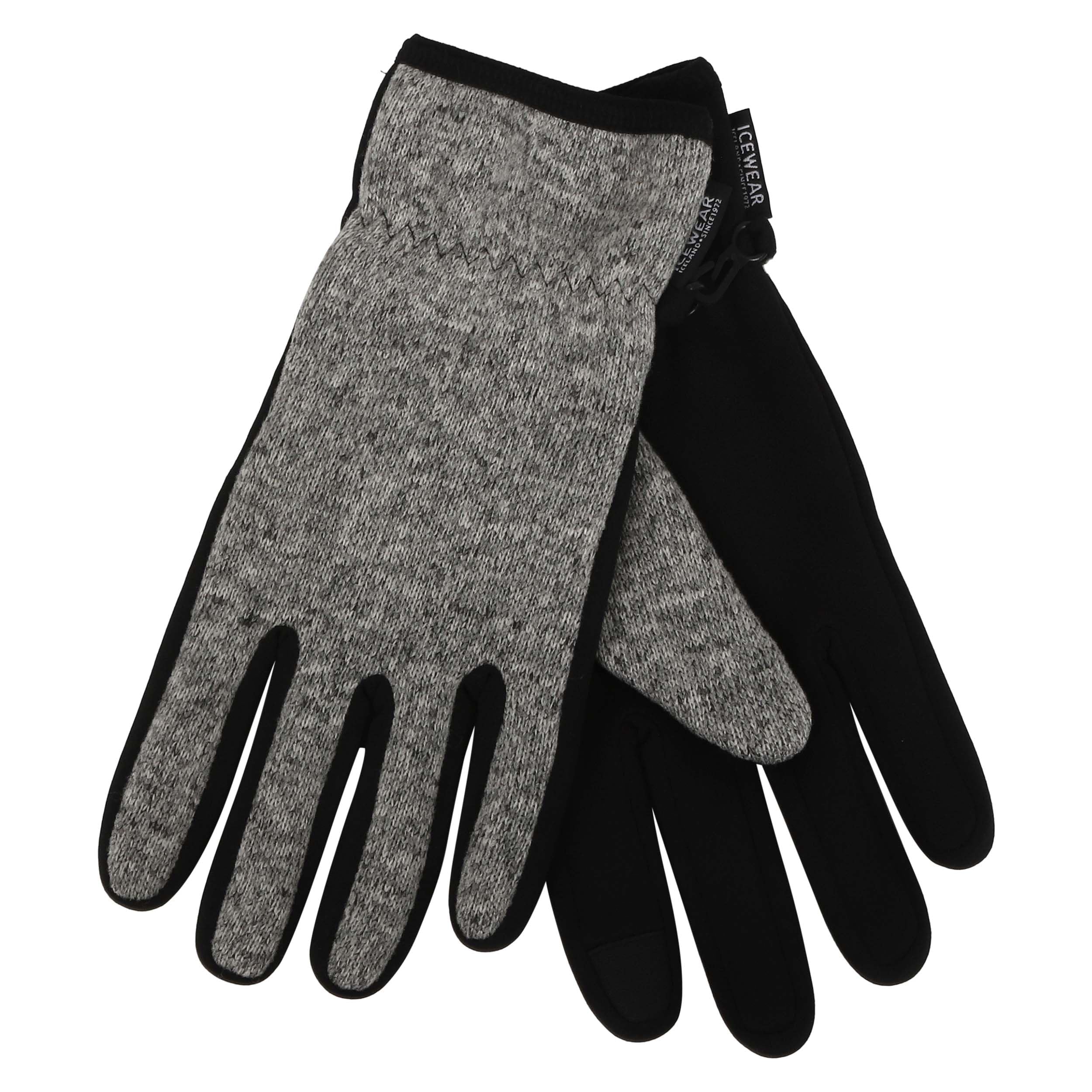 Icewear Grey Grímsey Gloves With E-Tip Finger