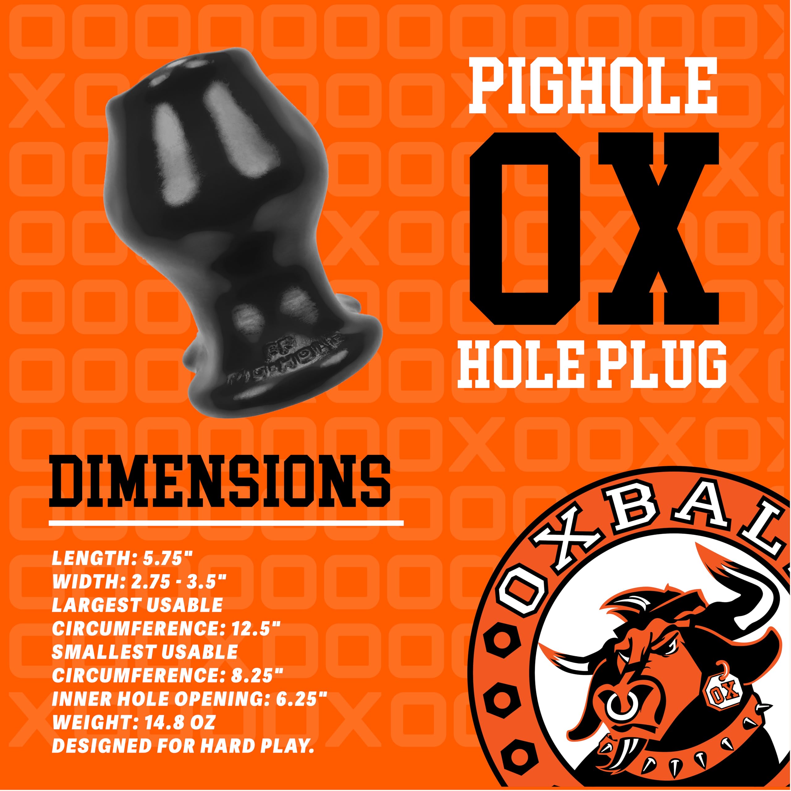 Amazon.com: OXBALLS Pig Hole FF Large Hollow Buttplug with Wide Open Core -  Silicone Dilator for Advanced Expansion - Textured Inner Ridges, Bulbous  Head, Tapered Neck, Flared Base for Experienced Users -