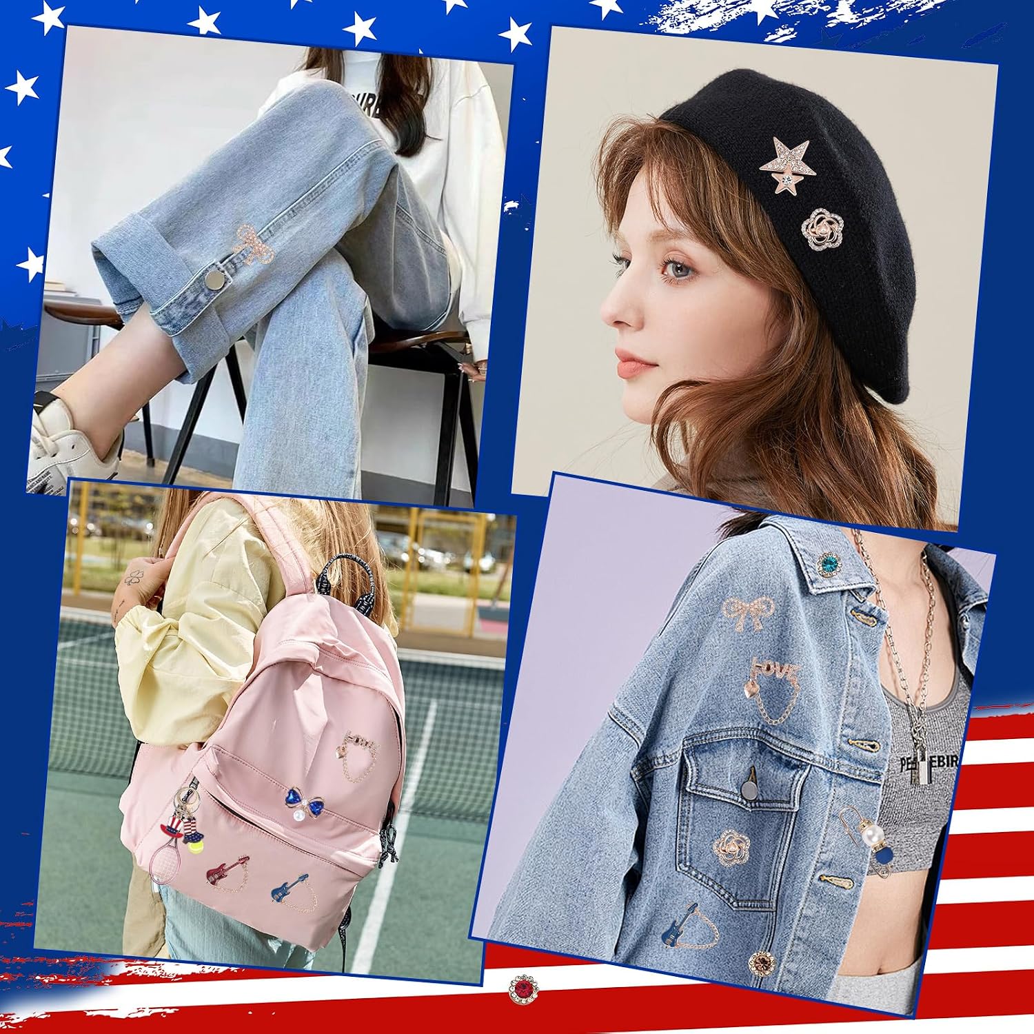 Shoe Charm & Sock Charms – Stylish Alloy Pins for Sneakers, Socks, Denim & Accessories, Easy Install Fashion Charms for Women & Girls