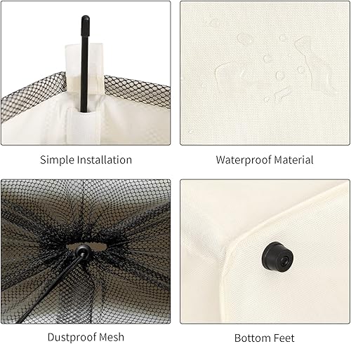 Miniatura 7 de YIFAMIJOY Cesta de lavandería delgada de 45 litros, cestas plegables para la ropa sucia con asas, cesta estrecha para ropa sucia para ropa y