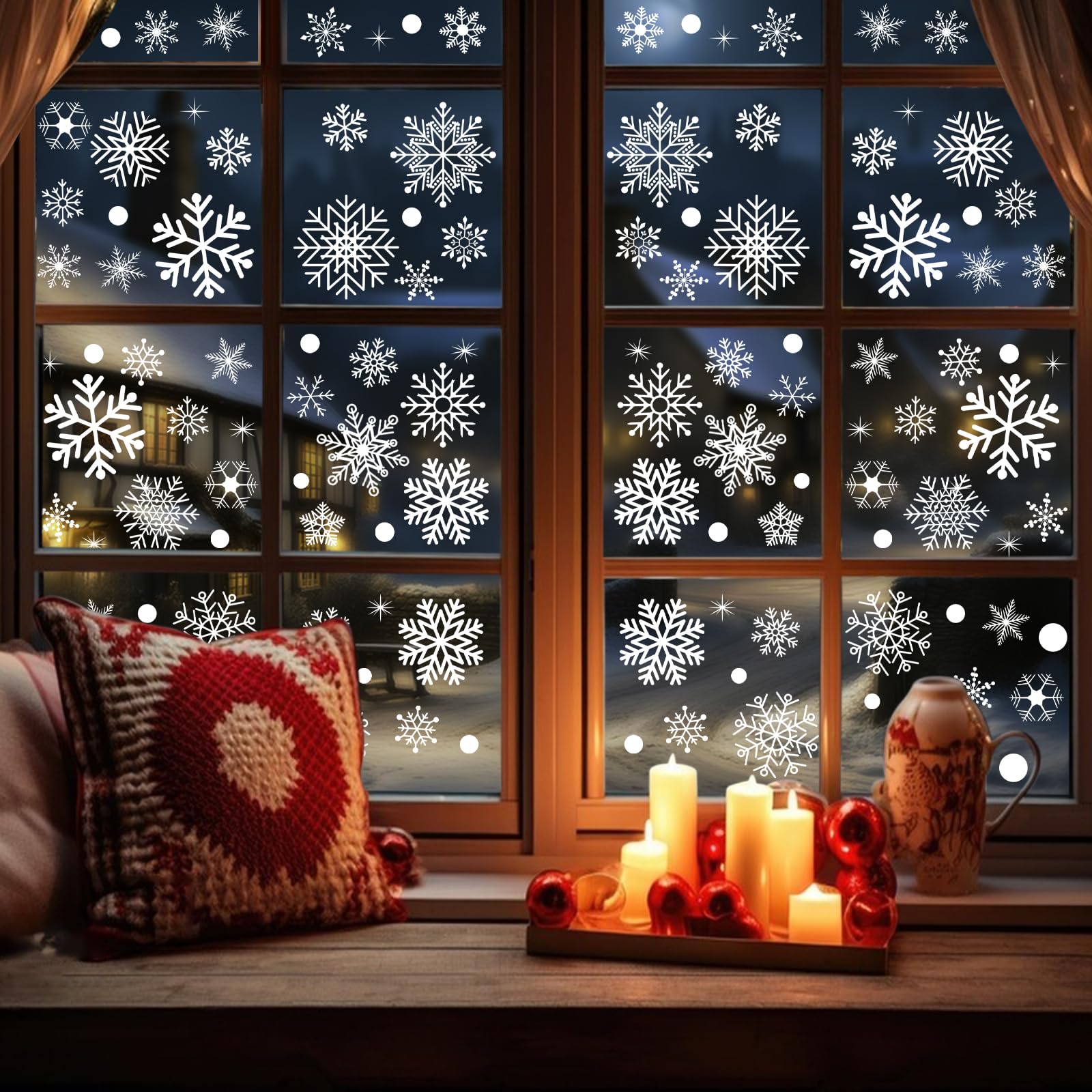 Adhesivos de ventana de Navidad para cristal