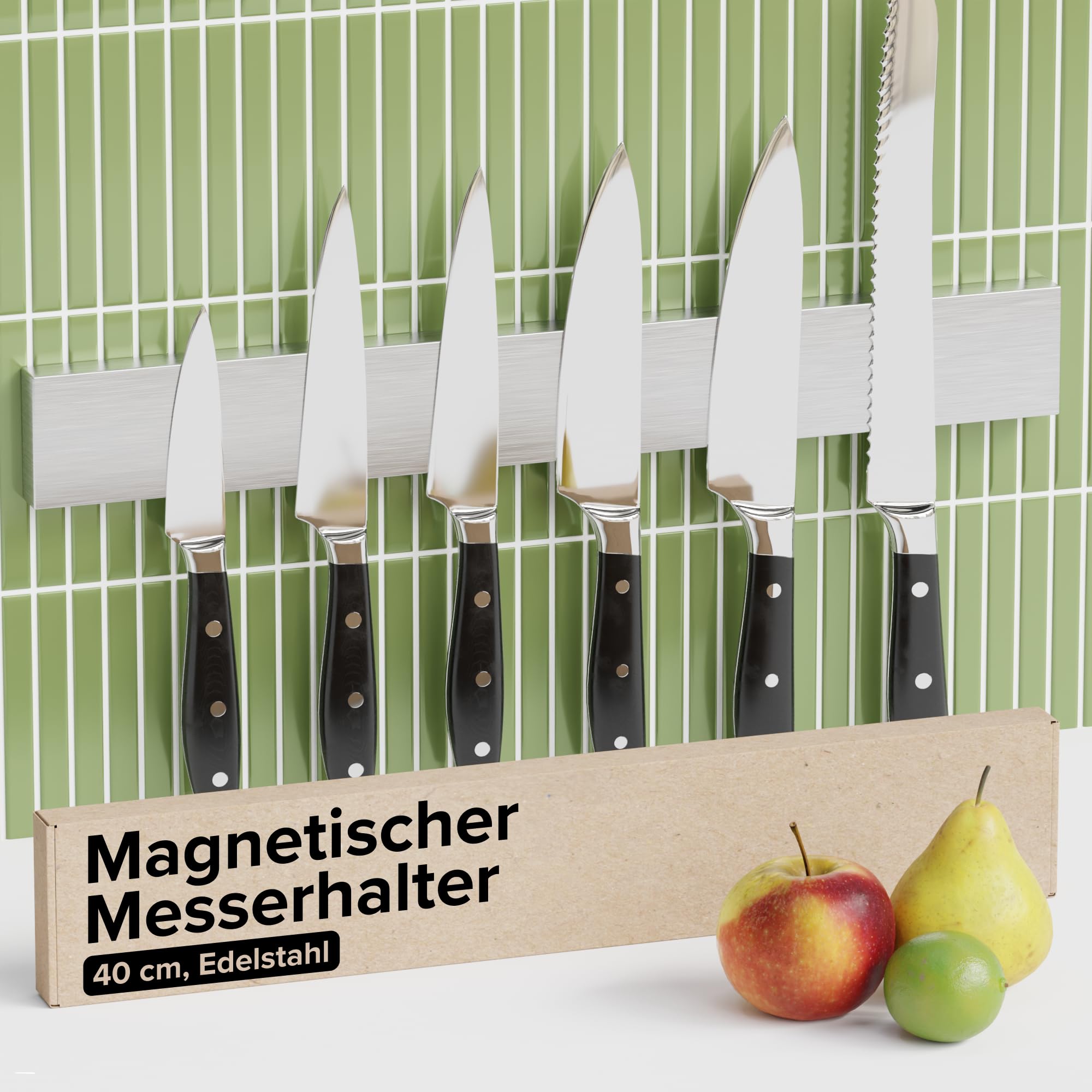 Messer Magnetstreifen mit Kleber (40 CM)