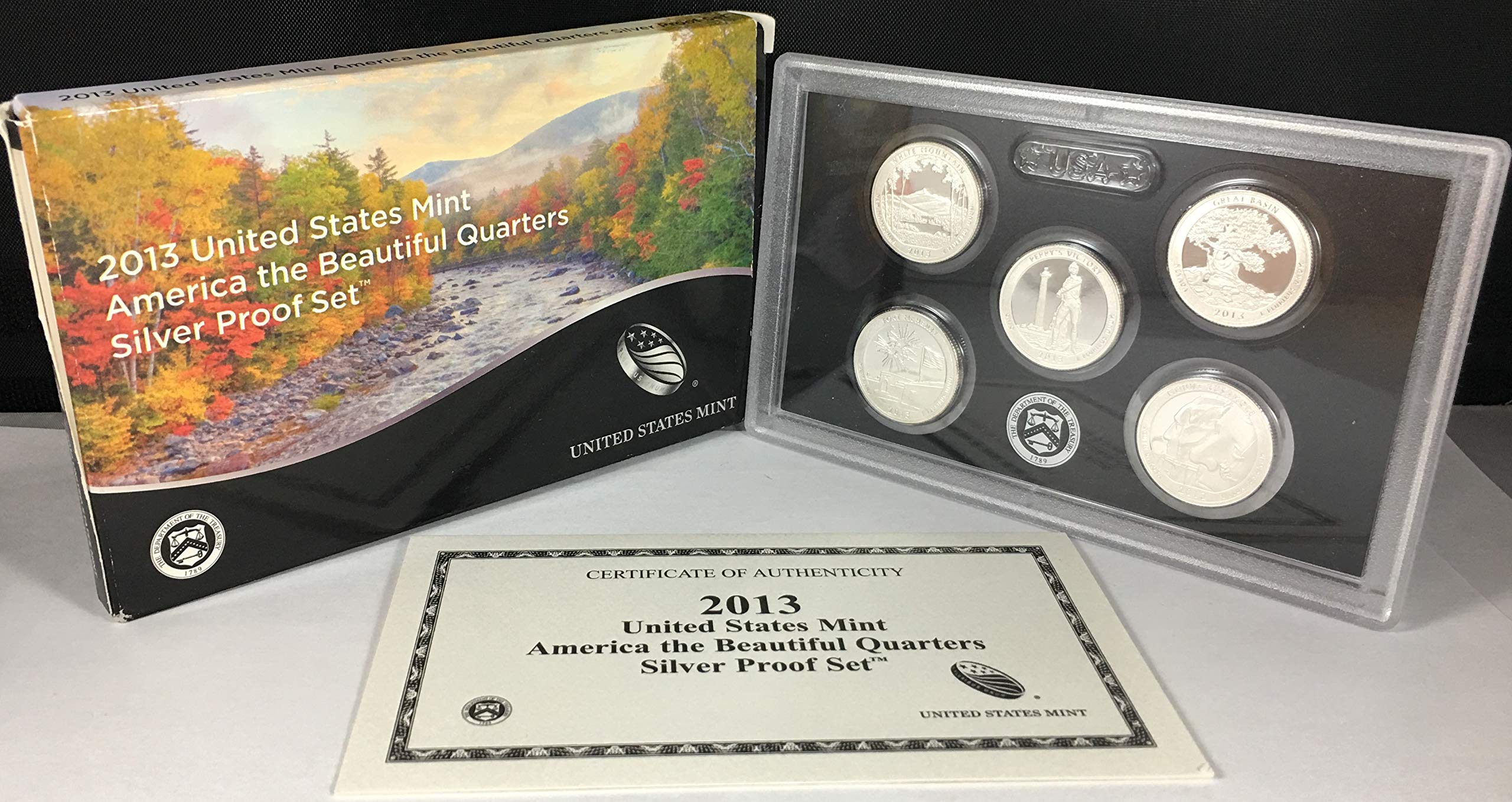 Amazon.com: 2013 S US Mint America the Beautiful Quarters Silver
