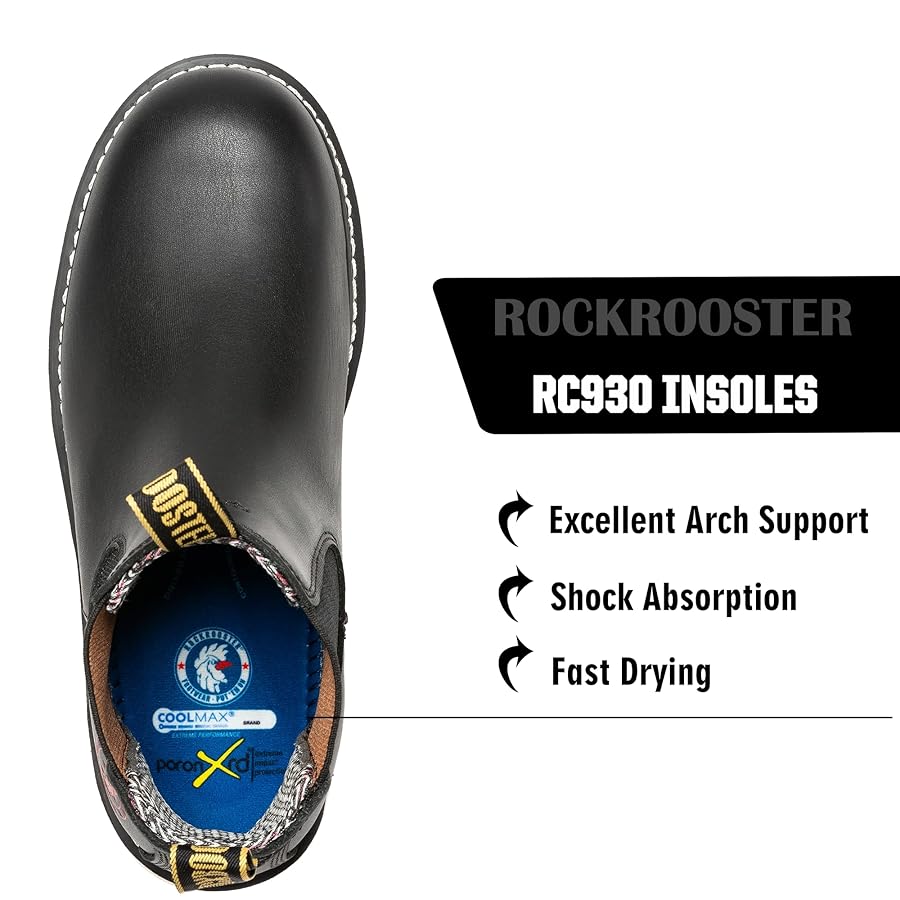 スーツ capea Amazon.com | ROCKROOSTER Capitola Steel Toe Slip On Work