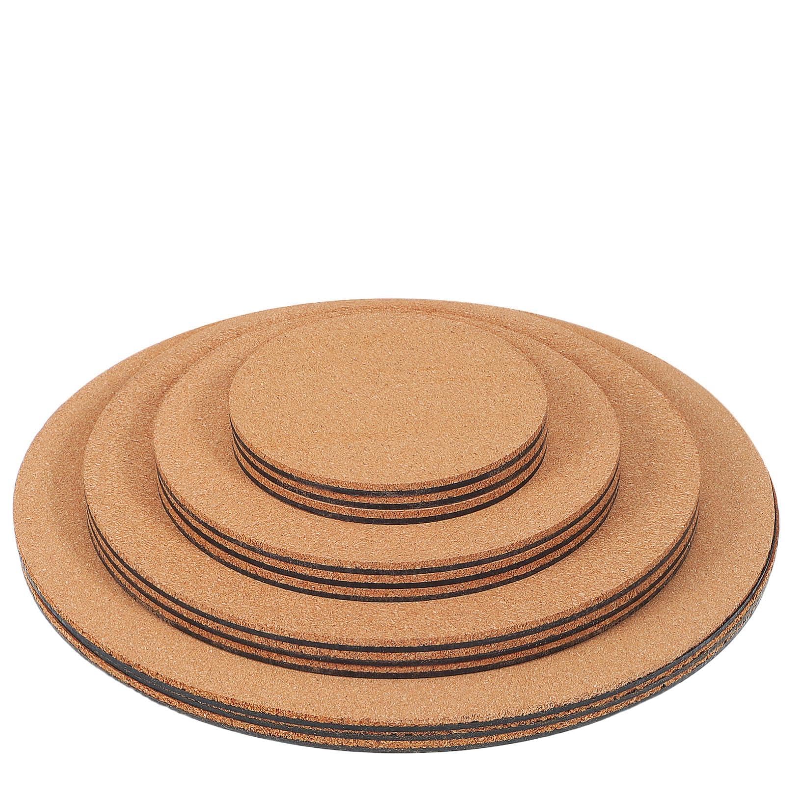 Sous-verres liège Mipcase ronds absorbants et isolants pour boissons et plantes
