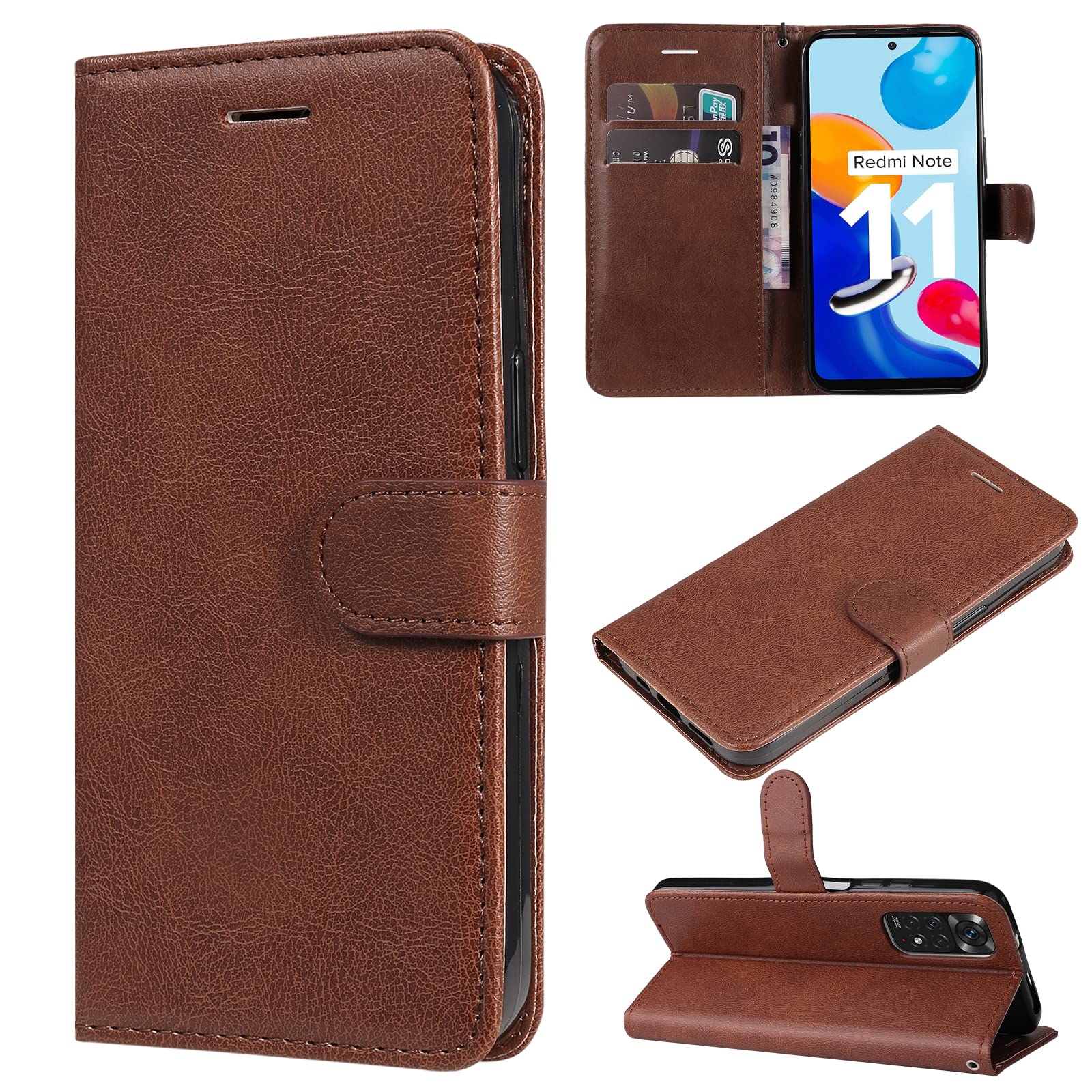 Custodia a Portafoglio Xiaomi Redmi Note 11/11S con Chiusura Magnetica