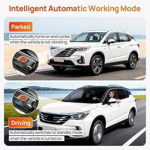 Miniatura 6 de Paquete de 2 repelentes de roedores para motores de automóvil, repelente ultrasónico de plagas de ratas para automóvil debajo del capó, alimentado