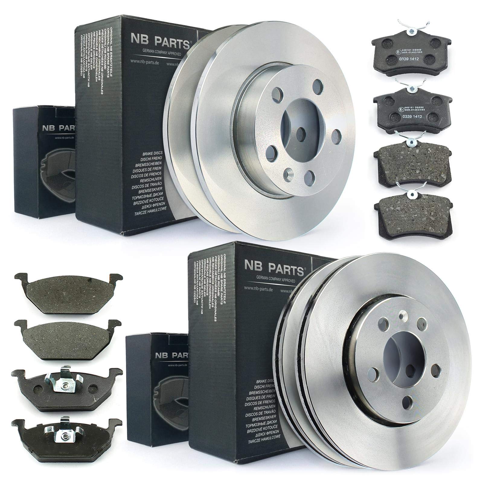 NB Parts Germany 10042455 Brake Discs and Brake Pads Front and 