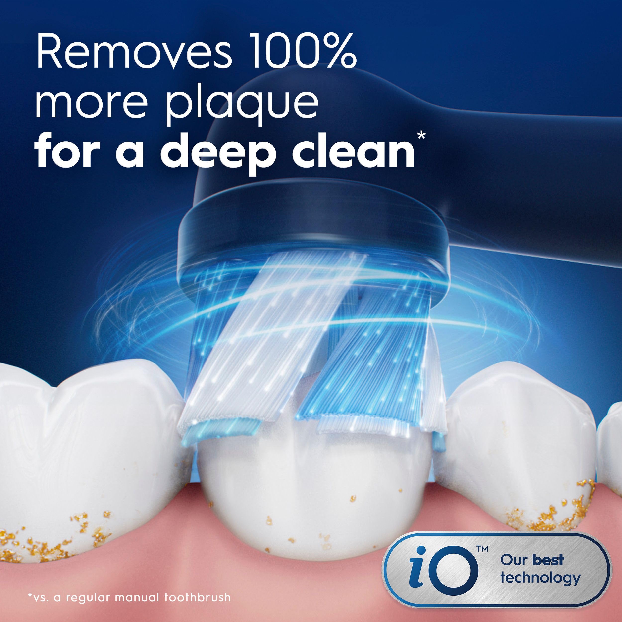 Oral-B iO - Testine di ricambio Ultimate Clean, colore nero, 2 pezzi
