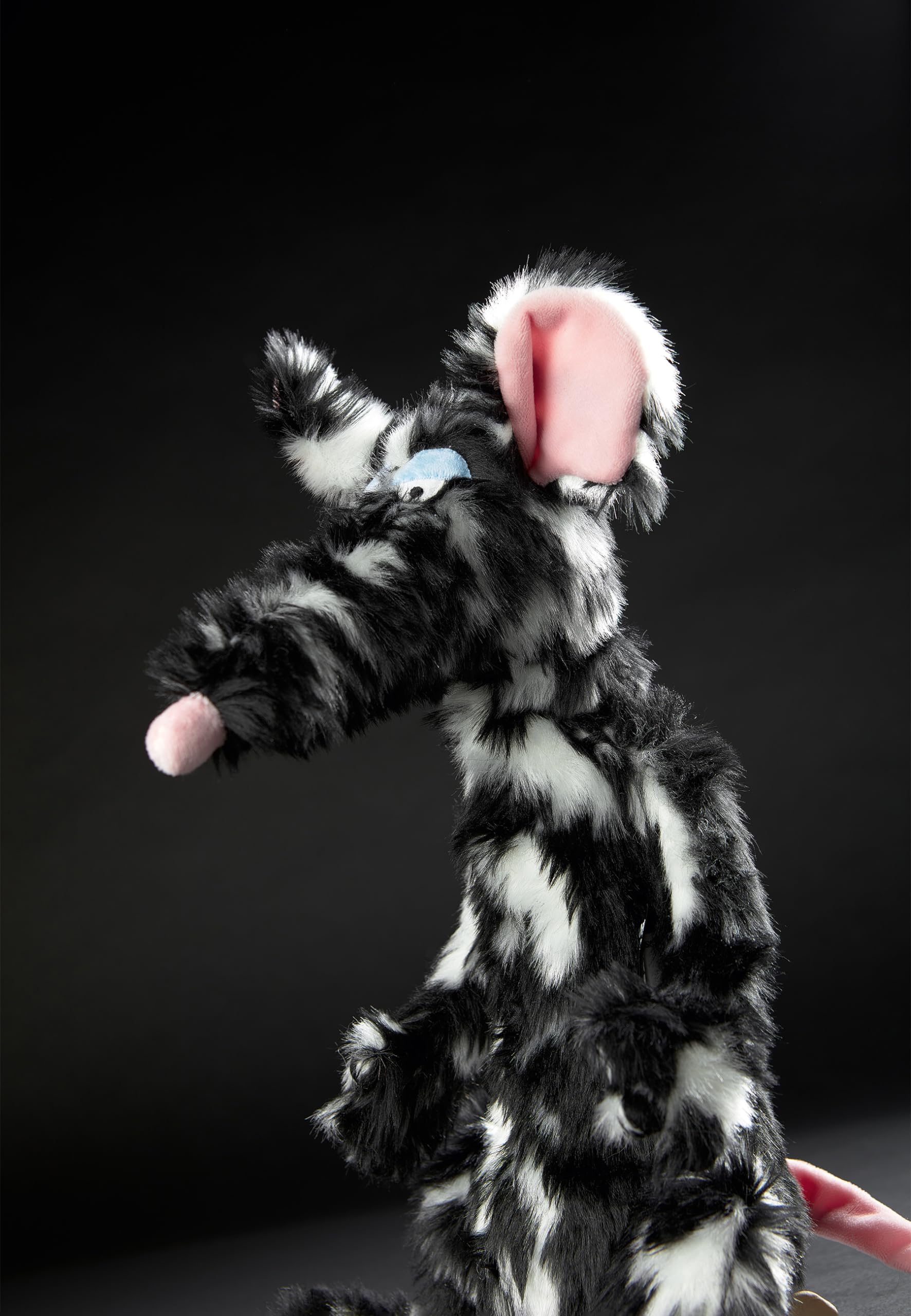 Sigikid 39609 Schiggi Miggi BeastsTown Ratto consigliato per ragazze ragazzi e adulti peluche dai 3 anni in su, nero/bianco/ratto