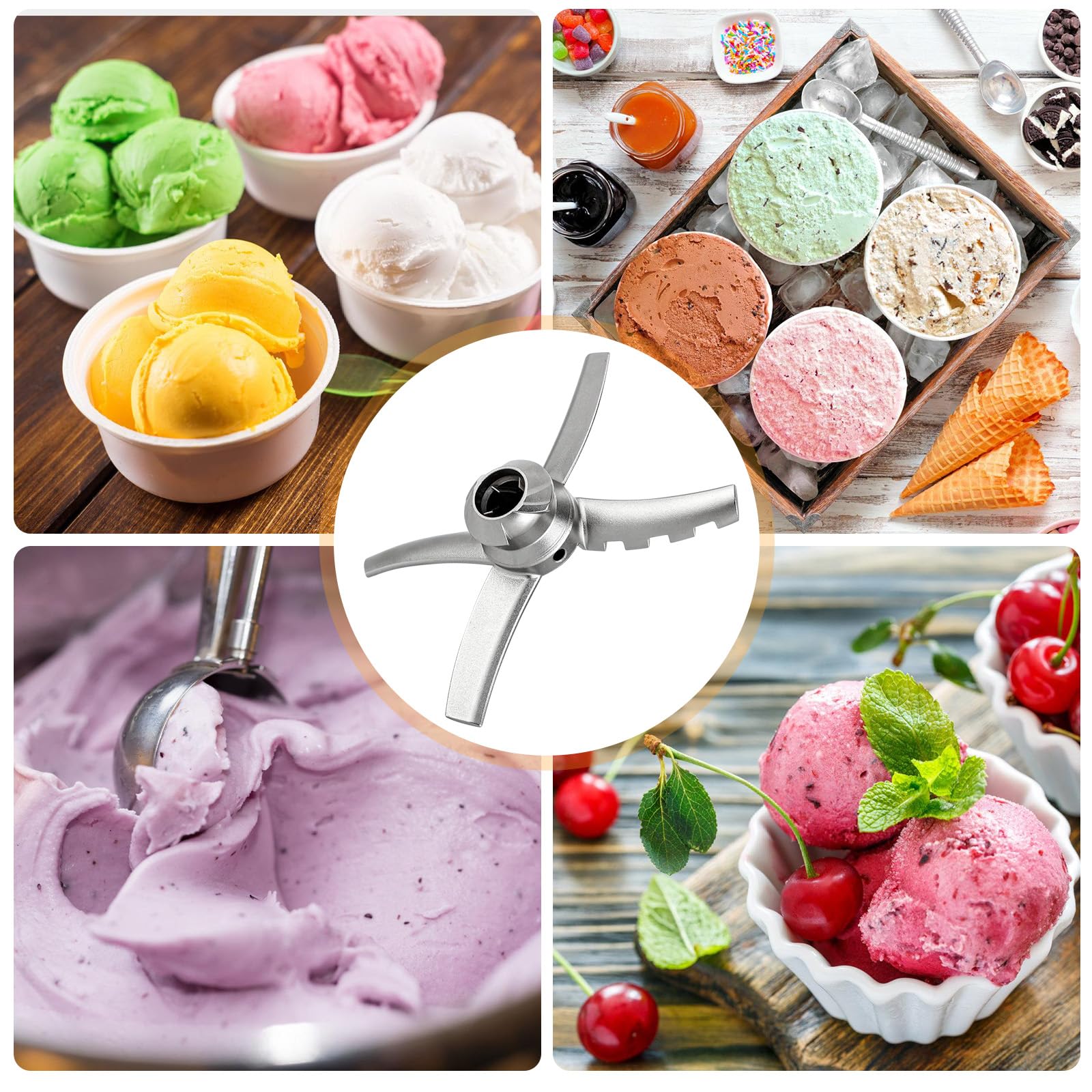Lames de rechange pour machine à glace Ninja Creami, lames de rechange en acier inoxydable, lames de rechange pour ninja NC301 NC299 CN301CO NC299AM
