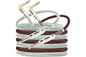 OTraki Audio Cable Guitar Patch Cords (2 Pack, 6FT)