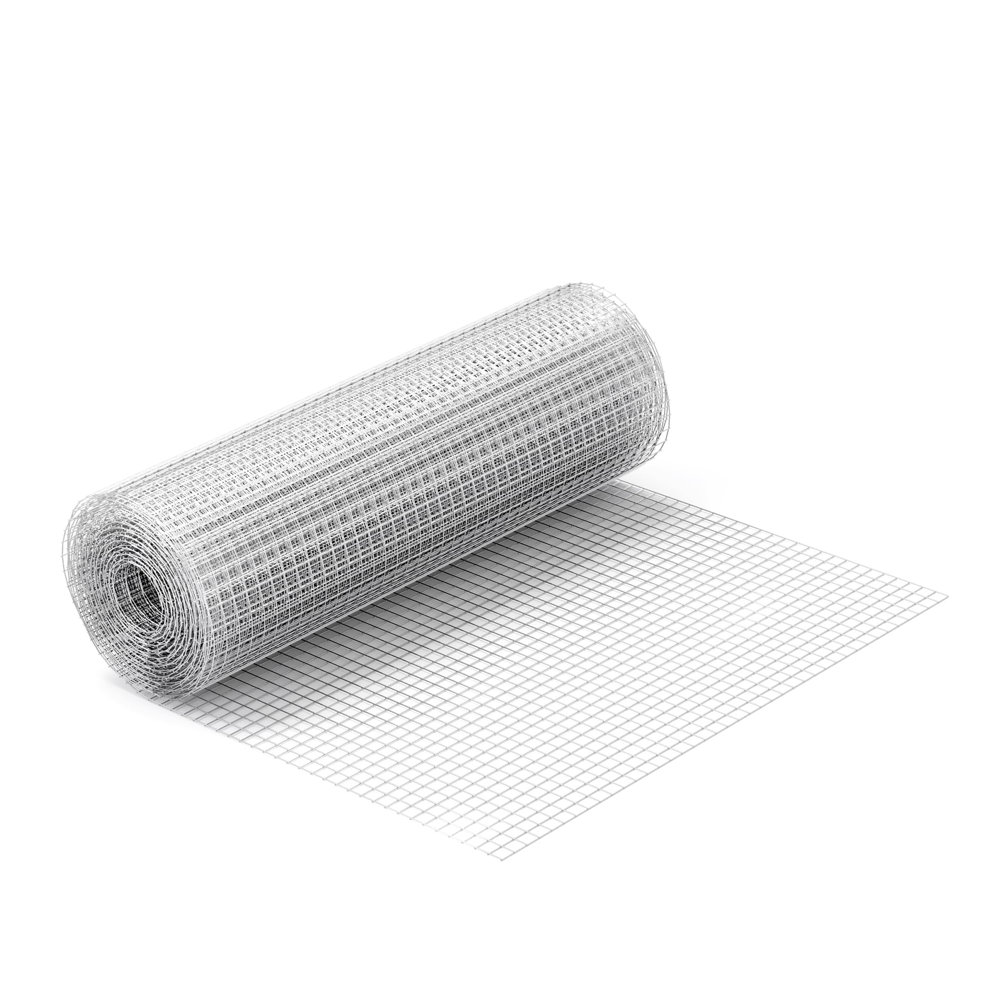 Wiltec Grillage à Mailles - 5 m x 50 cm/​Épaisseur Fil 0,​75 mm/​Maille 19 x 19 mm - en Acier galvanisé - Grille métallique pour Volière Clapier Clôture Jardin Sylviculture Agriculture