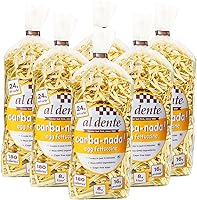 Al Dente Carba-Nada Egg Fettuccine | Low Carb 24g Net, 16g Protein Keto Pasta | Cage-Free Eggs, 10oz Packs of 6