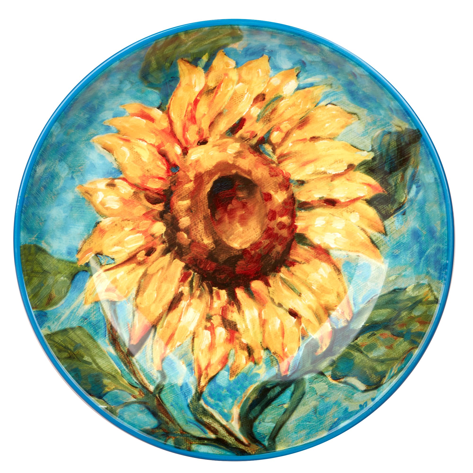 Certified International Golden Sunflowers 13" Serving Bowl, 128 oz.