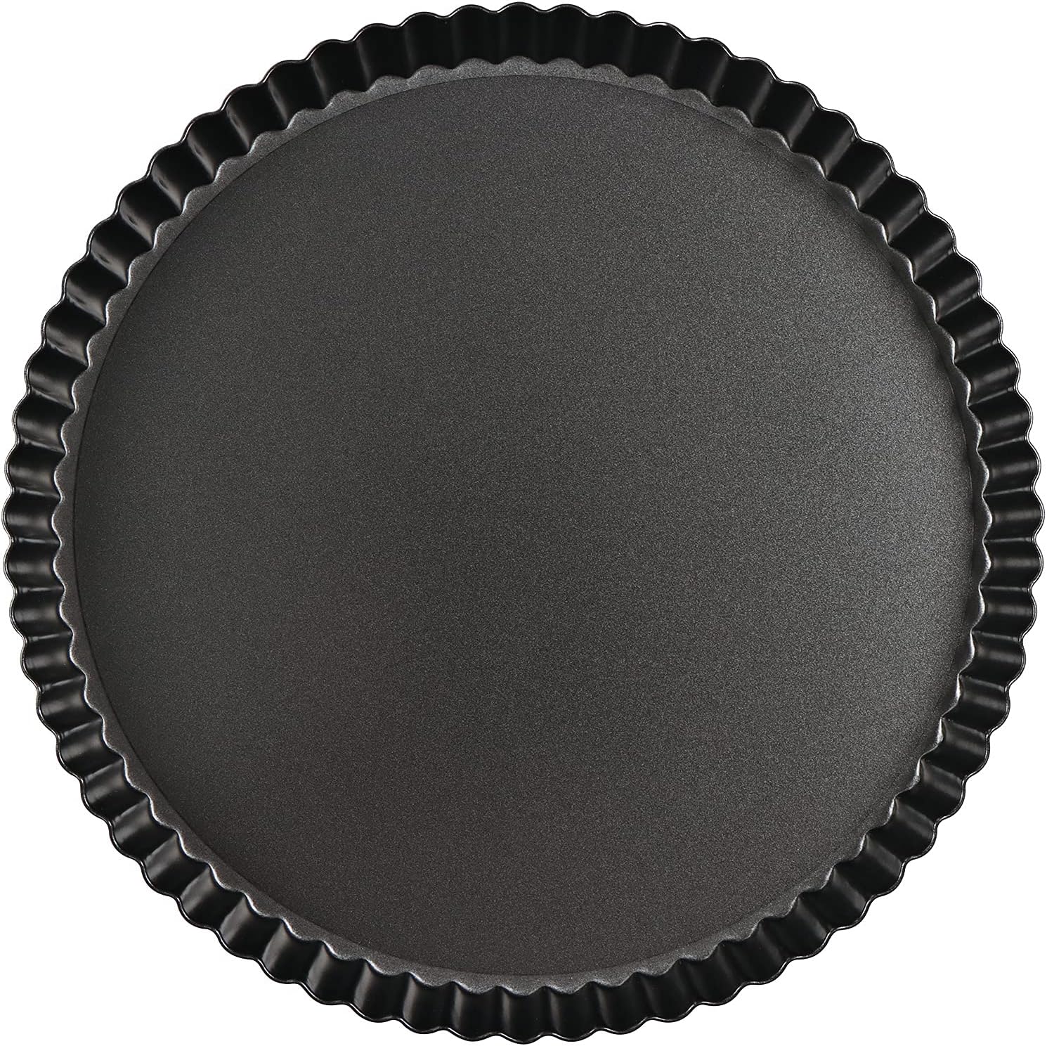 Sinnsally Quiche Pan,24cm/9.5in Flan Tins with Loose Base,Flan Case Tin Removable Loose Bottom,Mini Tart Tins for Baking,Pie Dish,Non Stick Tart Mould,Fluted Round Deep Quiche Dish