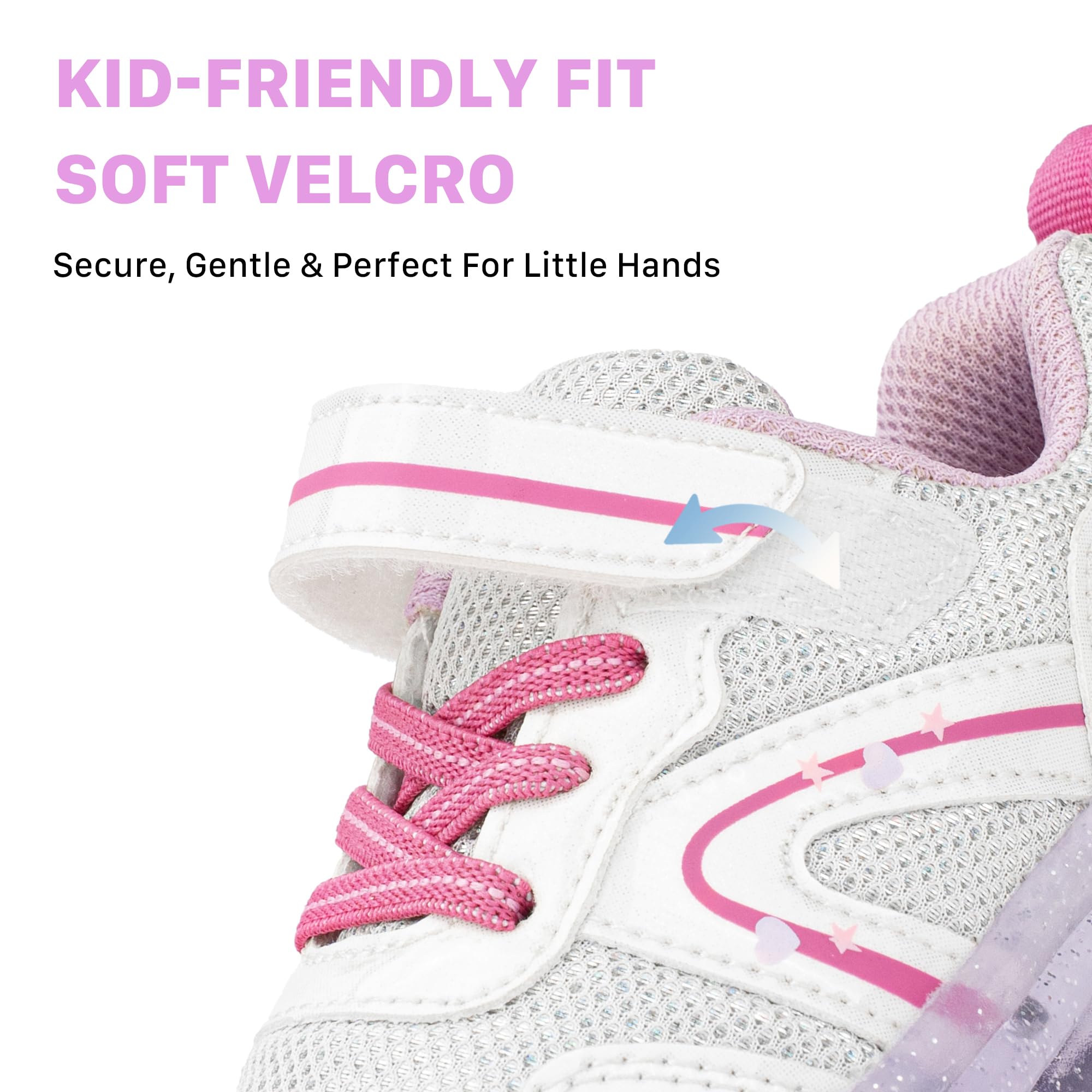 AMZZPIK Zapatos para niños pequeños con luz LED para niños y niñas