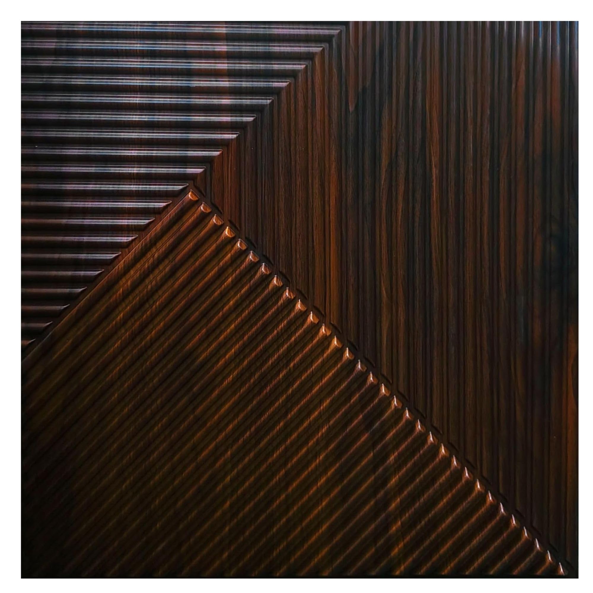 Kayra Decor 3D PVC Wall Panel - WalnutWood Color Stripe Design (Size 19.7" X 19.7" Covers 32.28 Sq.Ft.Pack of 12) PVC Panel for Home Kitchen Studio Saloon Living Room Gaming Room and Office Decor (B0D3F7TSJ7) Amazon Price History, Amazon Price Tracker