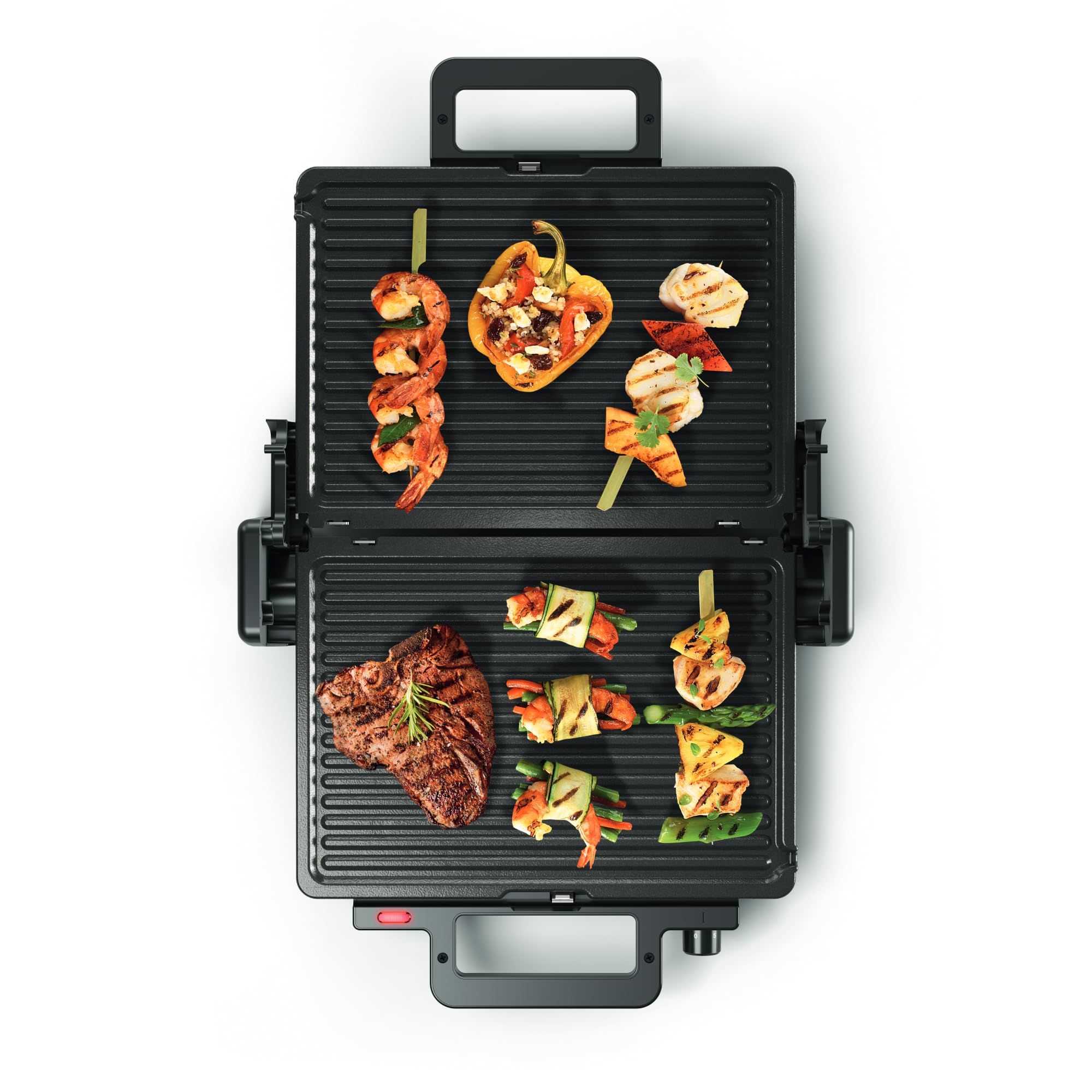Bosch Grill, 2000 W, Termostato, Revestimiento cerámico, Negro, TCG3323