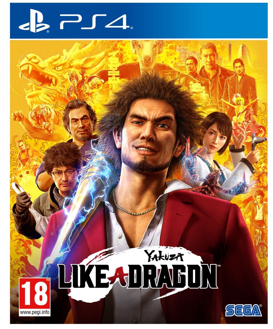 Carátula de Yakuza Like a Dragon Playstation 4 para PS4 (edición PAL España)