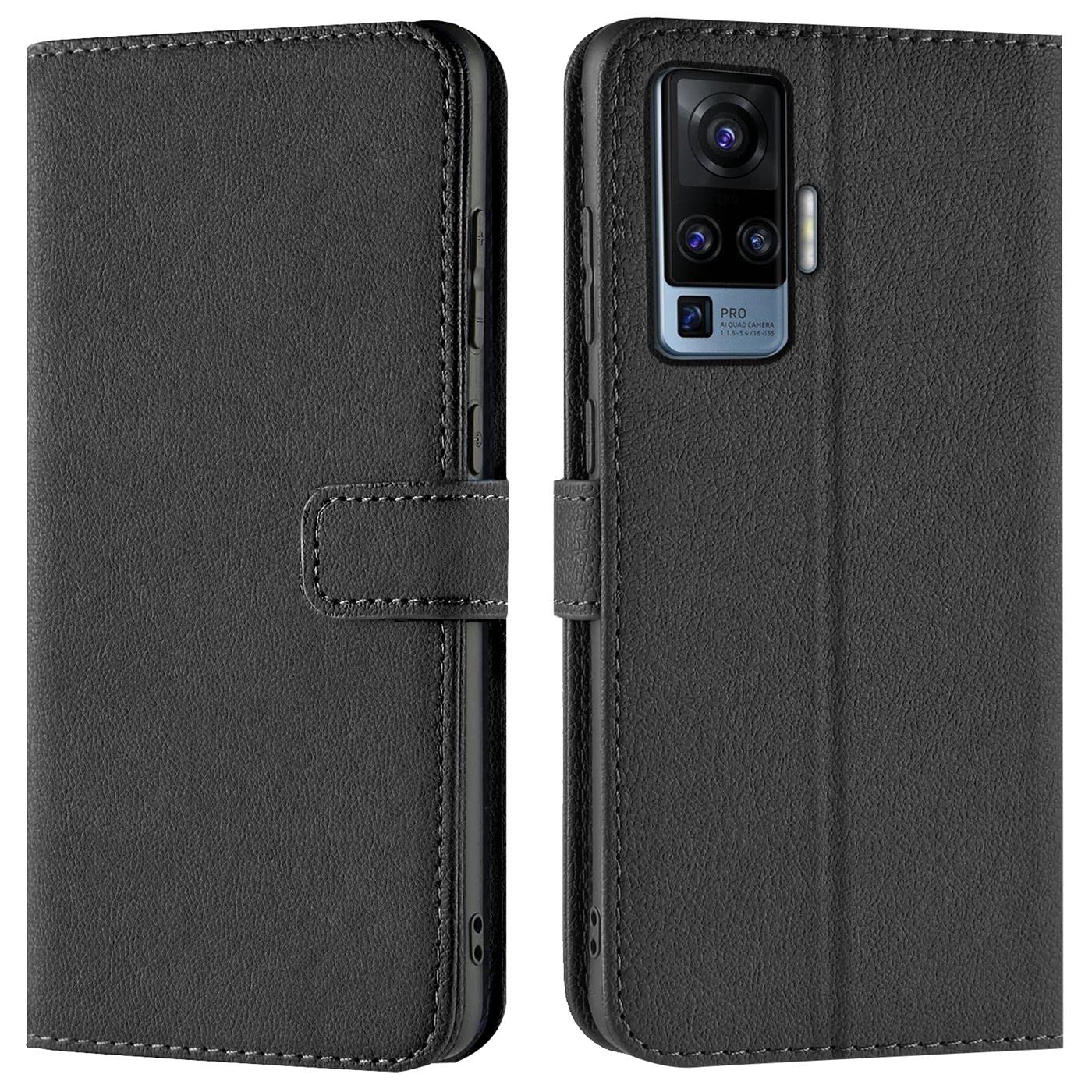 Verco Wallet Case for Vivo X51 5G Book Cover with Magnetic Closure compatible with Vivo X51 5G Flip Case with Card Slots Faux Leather