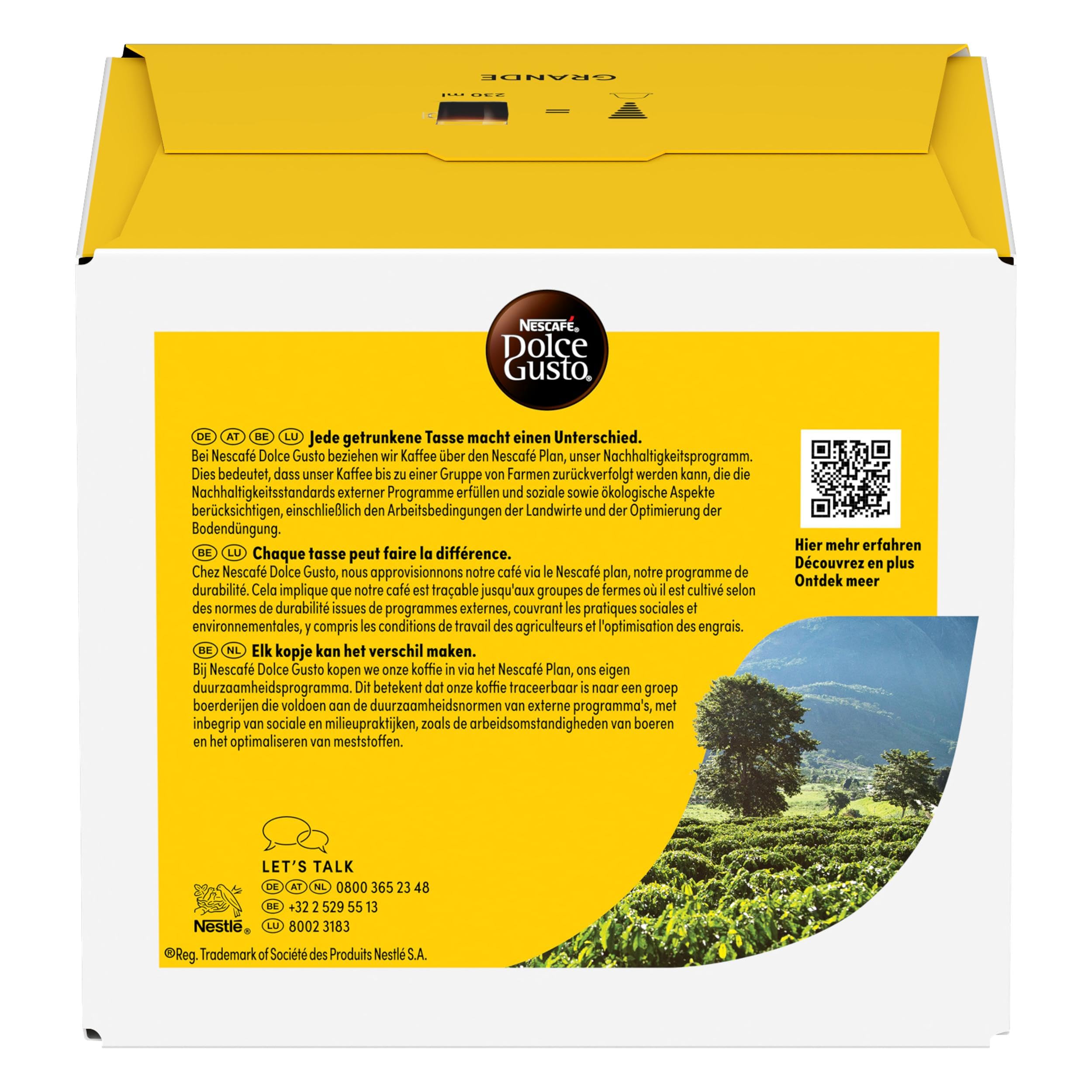 NESCAFÉ DOLCE GUSTO Grande Kaffeekapseln (3 x 30 Kapseln)