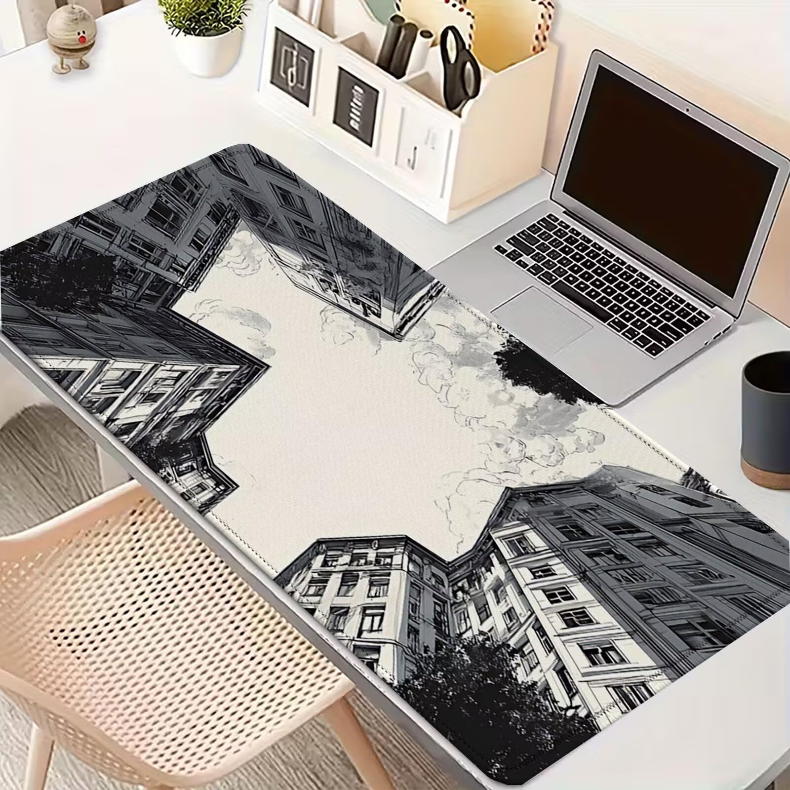 Tappetino Mouse 900x450mm | Superficie Ultra-Liscia, grigio 0-z376