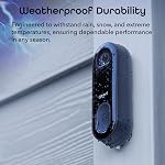 Geeni Video Doorbell | HD 1080p Video Quality, Weather-Resistant, 2-Way Audio | Motion Detection and Alerts | Easy Installation (Existing Doorbell Wiring Required) | Requires 2.4GHz WiFi | Black